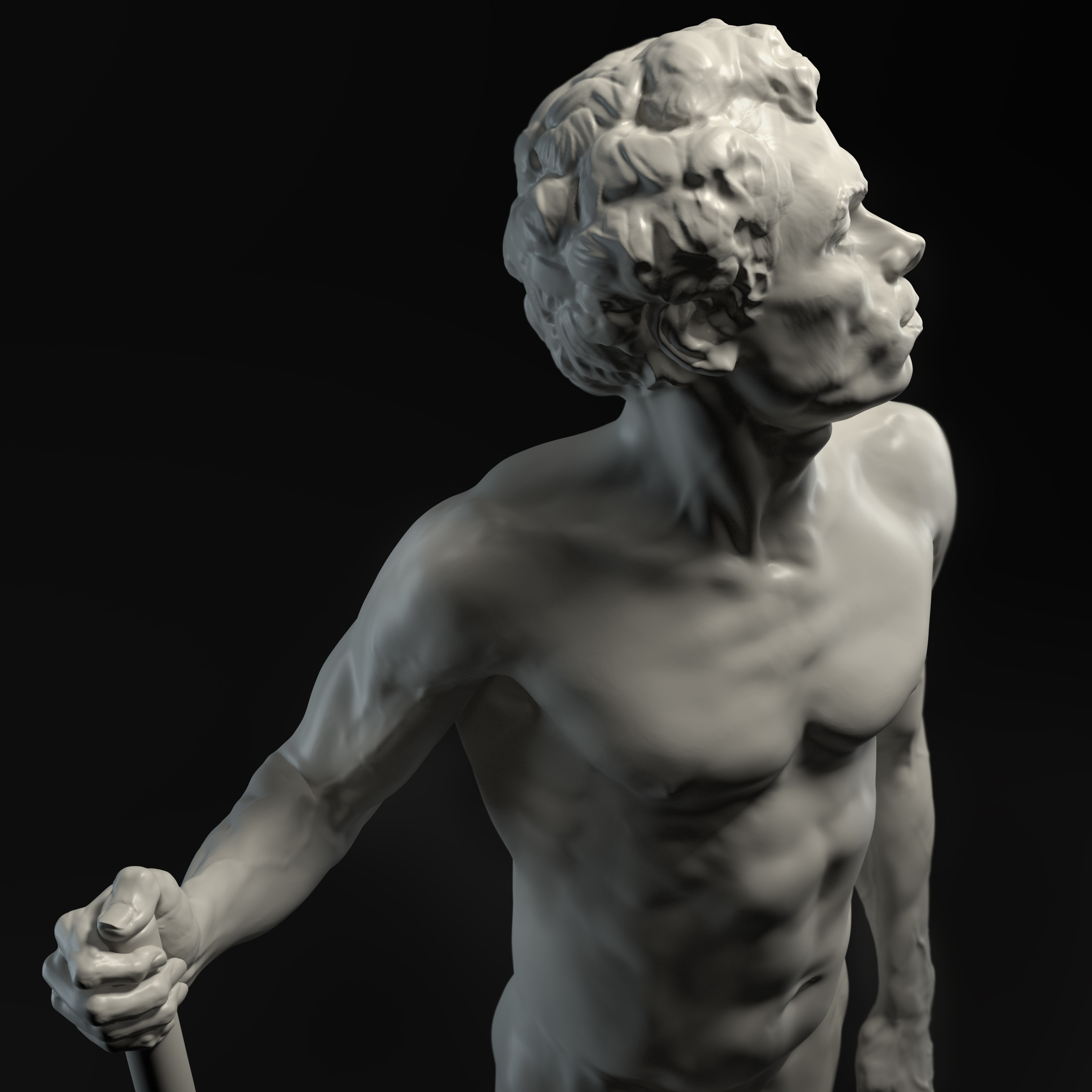 Alfons - Life model sculpting 