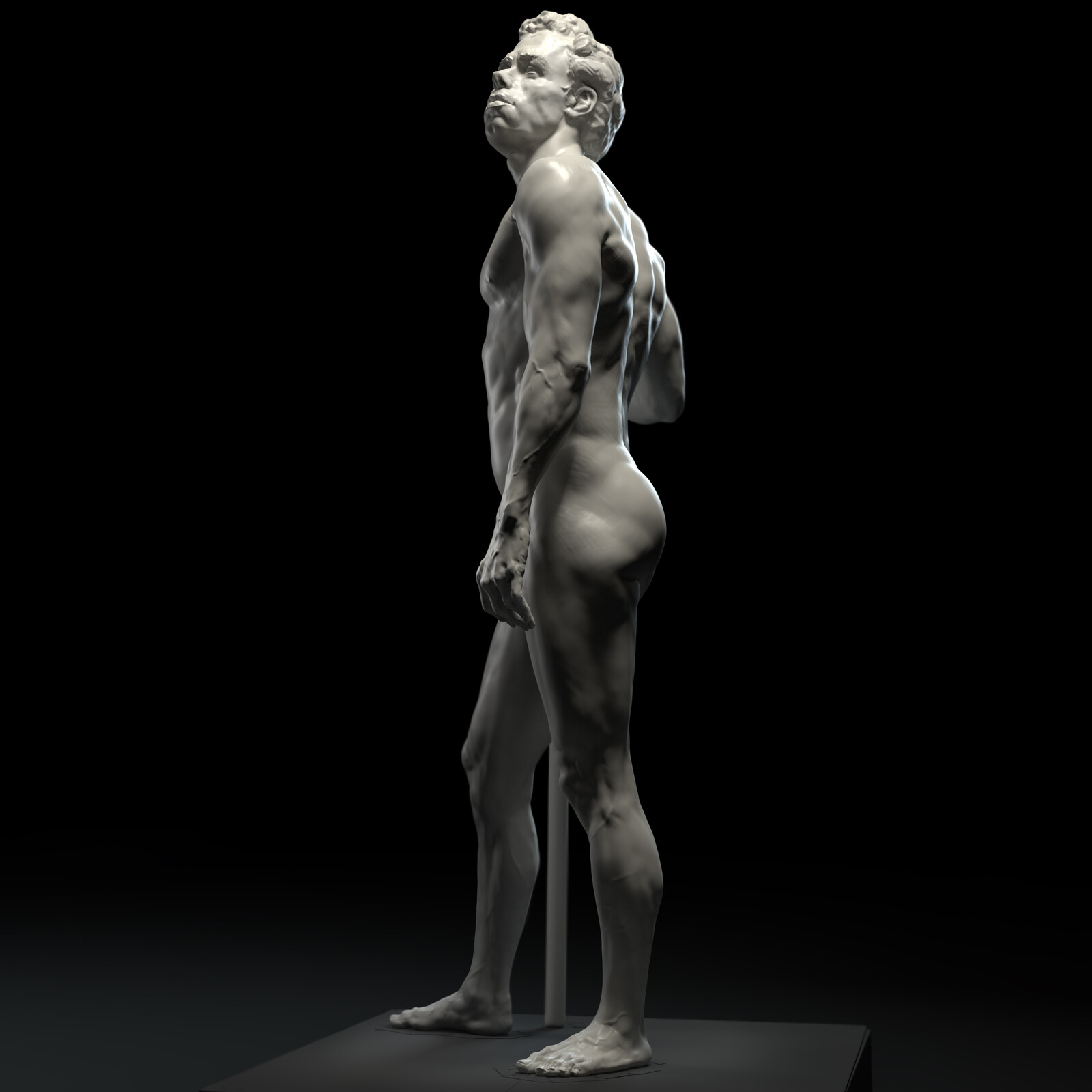 Alfons - Life model sculpting 