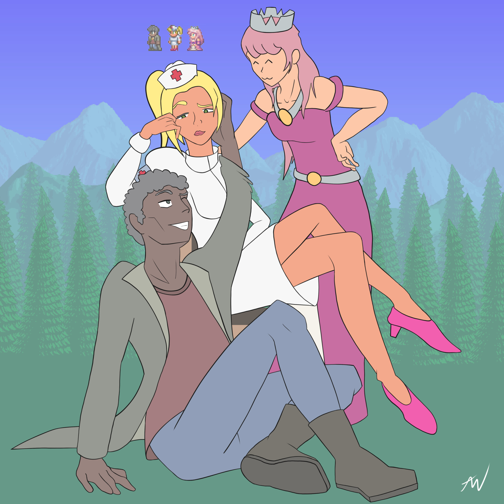 ArtStation The Nurse and the Arms Dealer (and the Princess is also there)