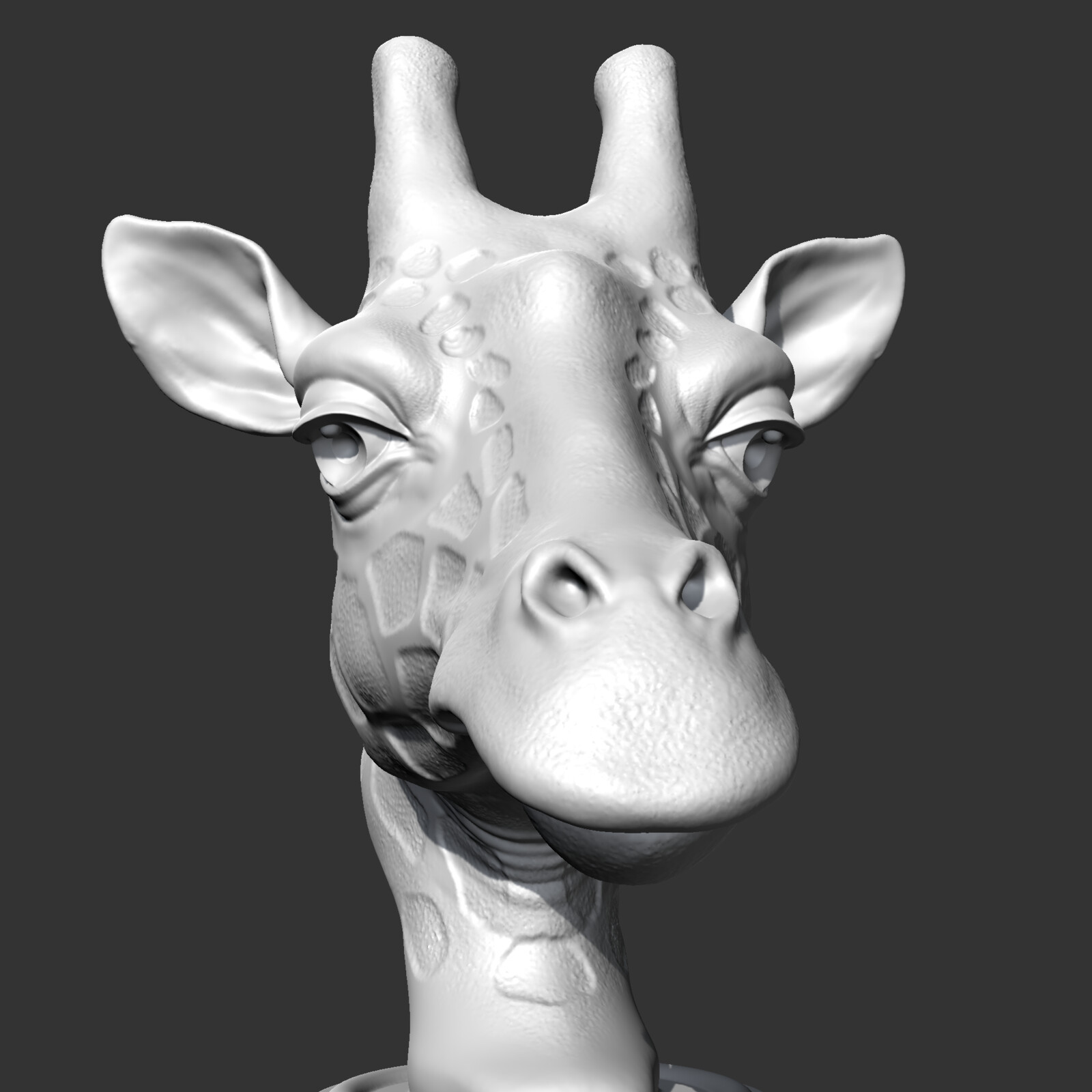 sangho - Giraffe Head AM13 3D print model