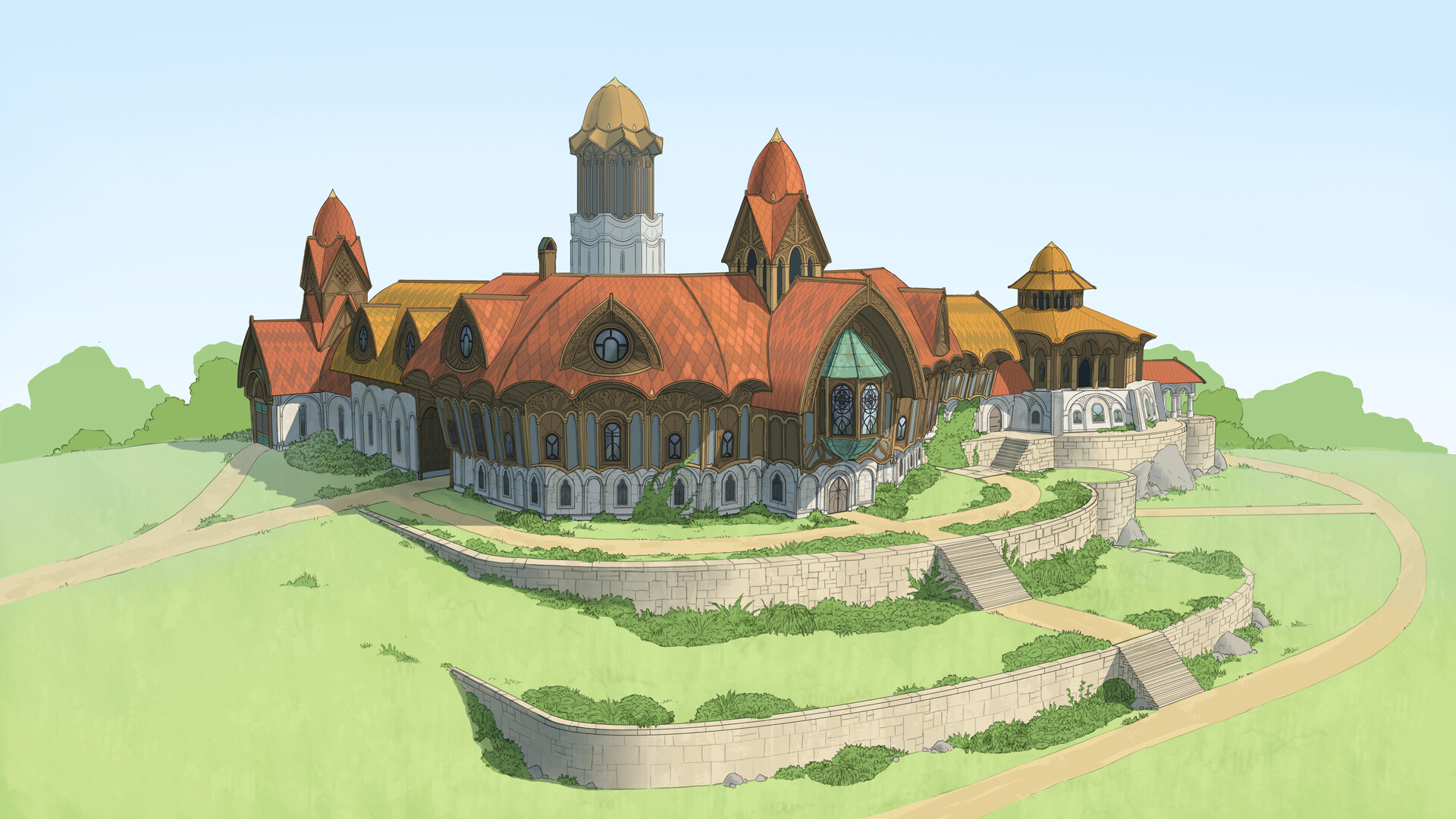 ArtStation Rivendell The House Of Elrond Improved