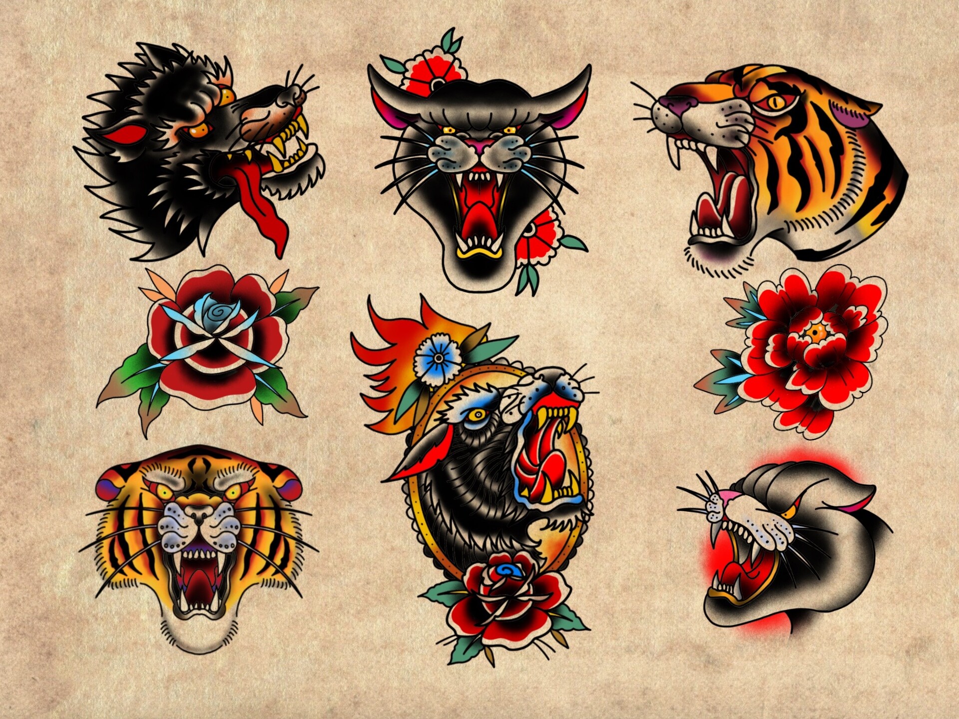 Details 85+ traditional animal tattoos super hot - in.cdgdbentre