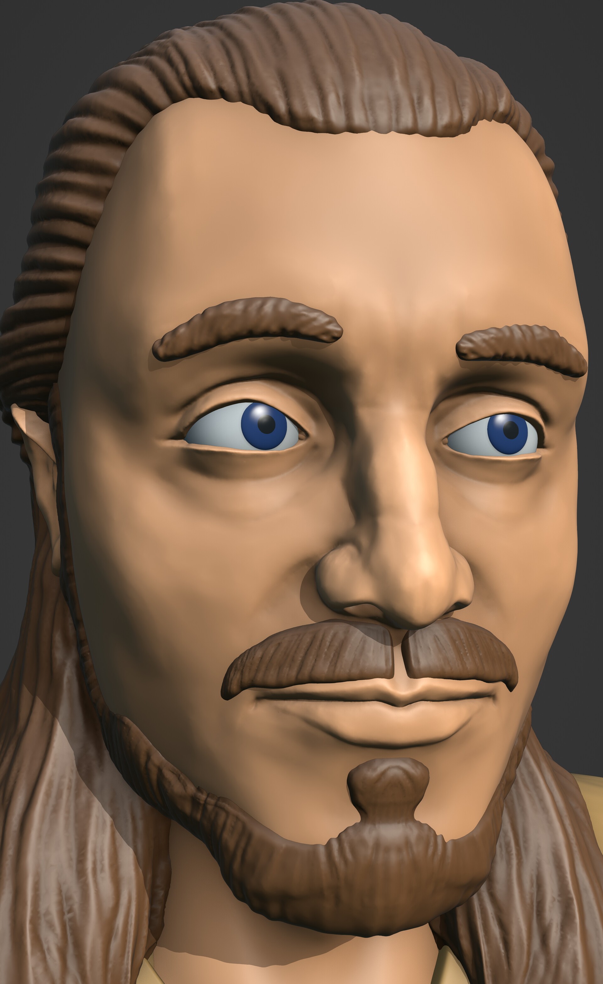 Qui-Gon Jinn (Blender 3d Character) - Finished Projects - Blender Artists  Community