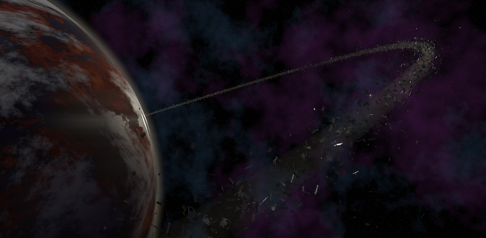 Space junkyard