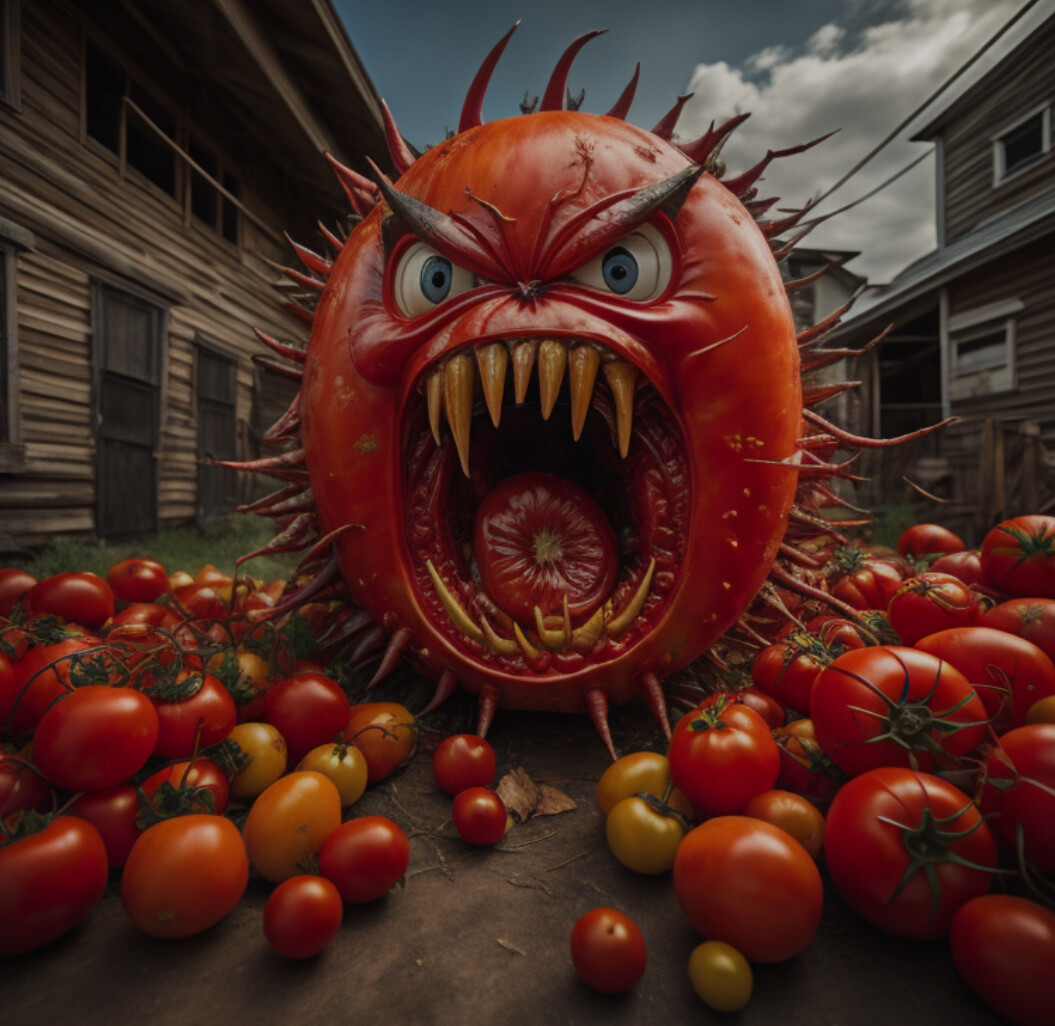 ArtStation - attack of the killer tomatoes concept art ArtStation - attack of the killer tomatoes concept art