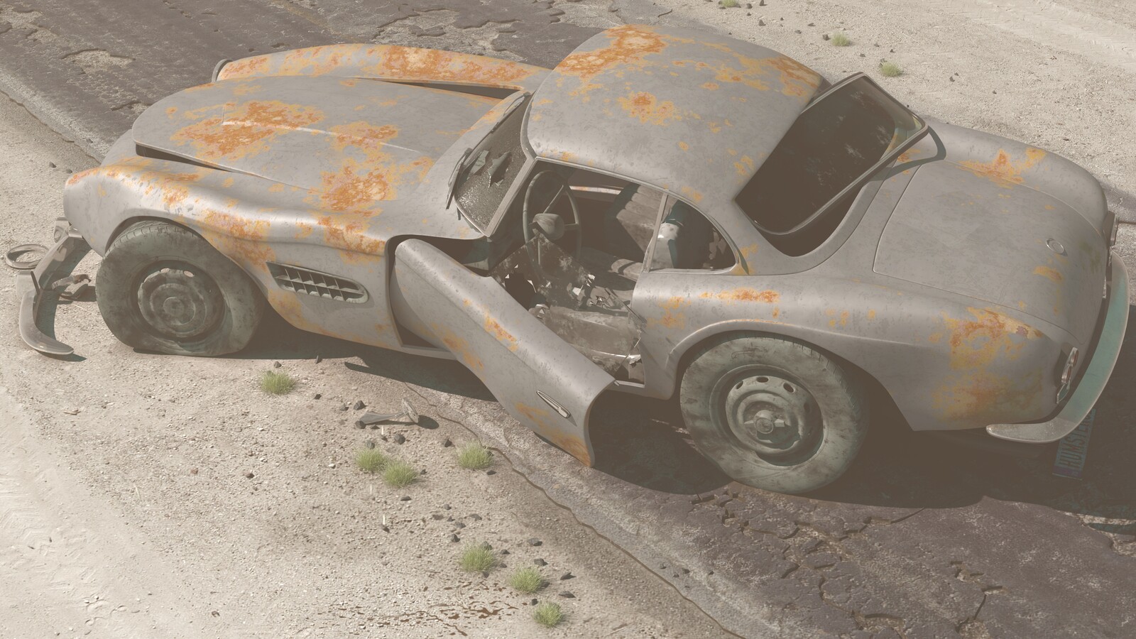 Abandoned car