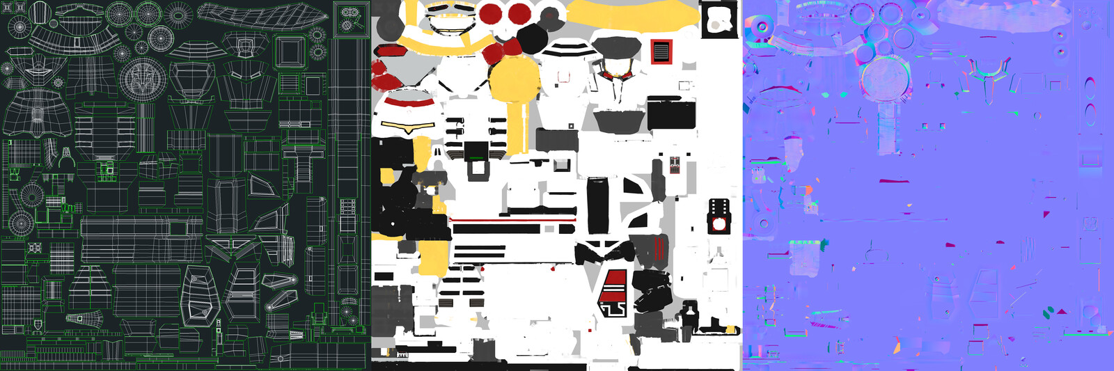 Texture Set: UVs, Albedo, Normals