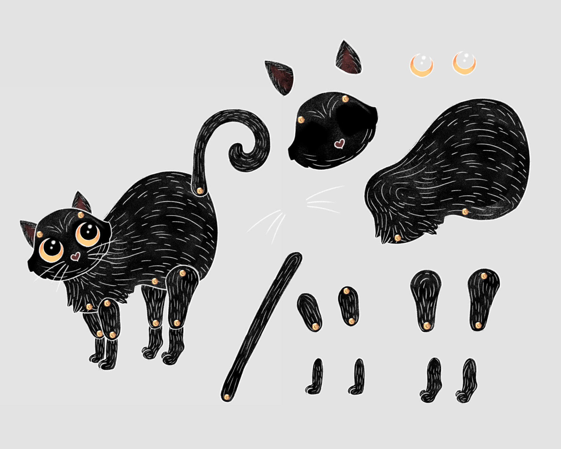 Alice Piechotka "Elle casse tout" cat puppet