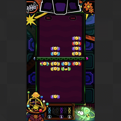 Pupils of the Bioblock's eyes follow player touch! 
Even when other animations are running!