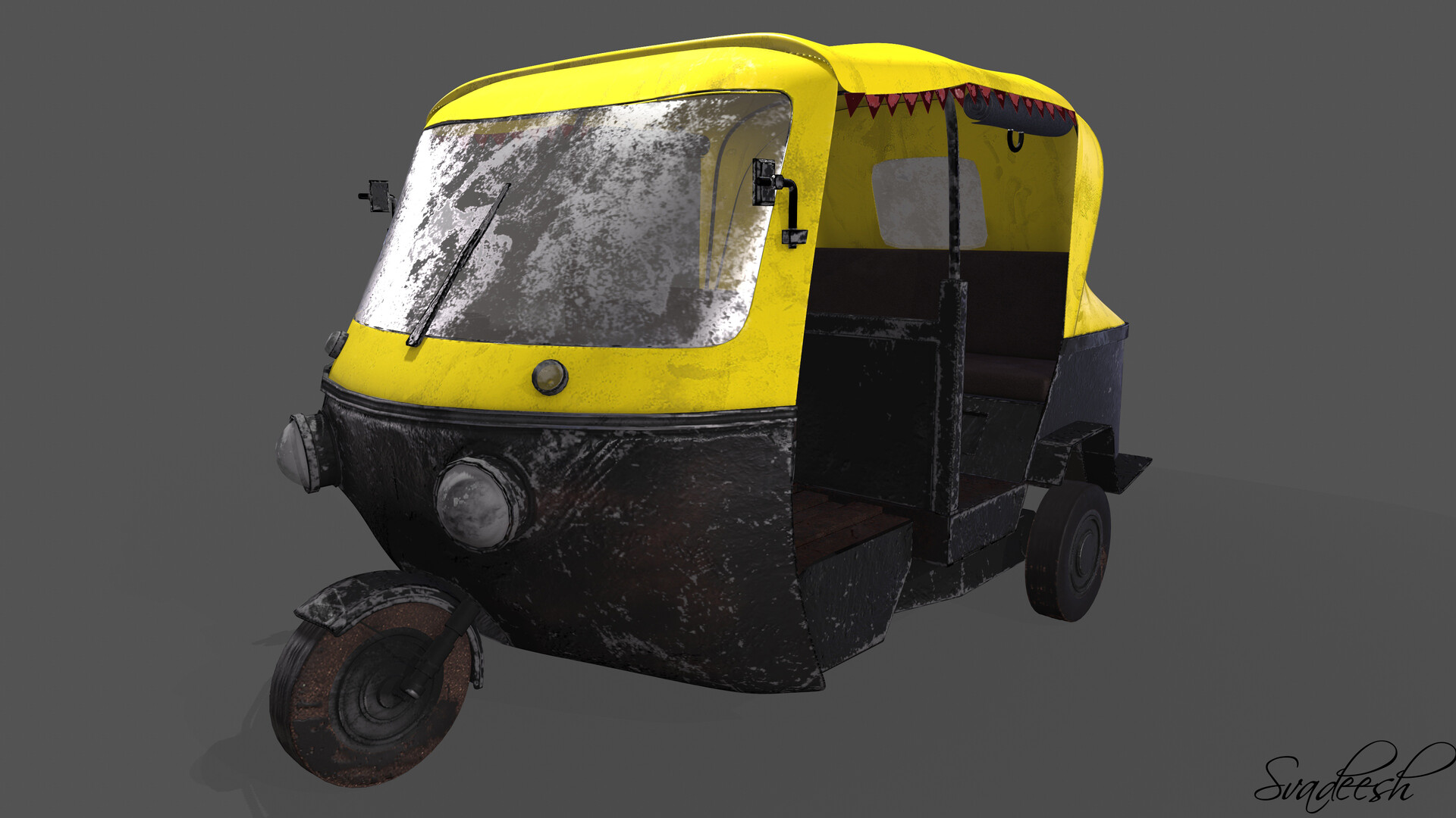 ArtStation Old Auto Rickshaw