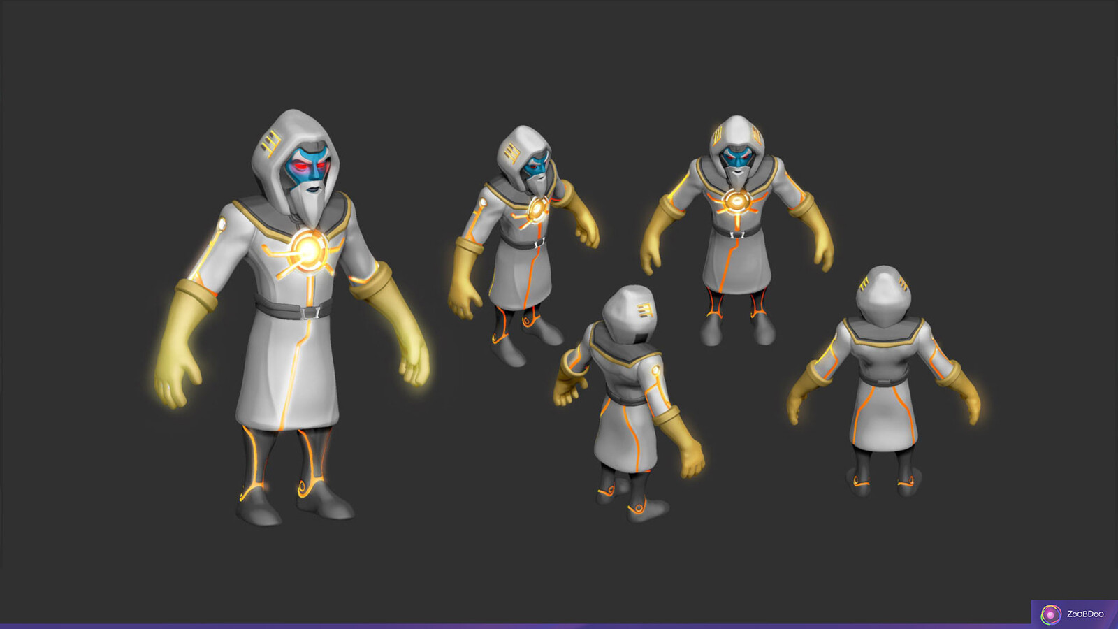 Bitminer 3D concepts. The body shape of ZooBDo characters in general are inspired in Disney Infinity body proportions.