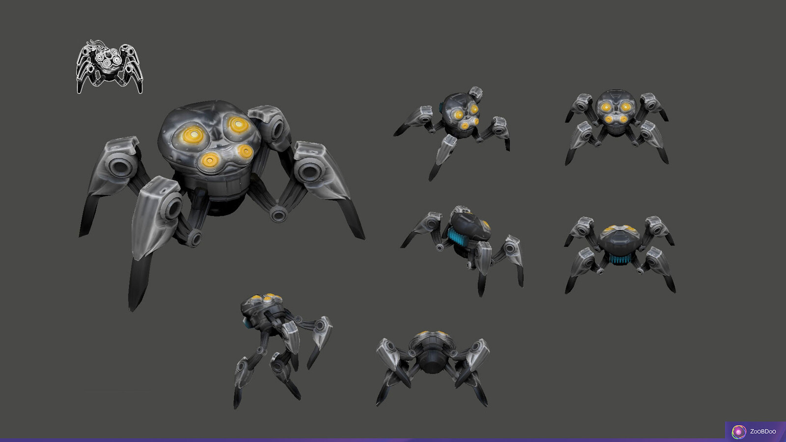 Spider Drone concept views.