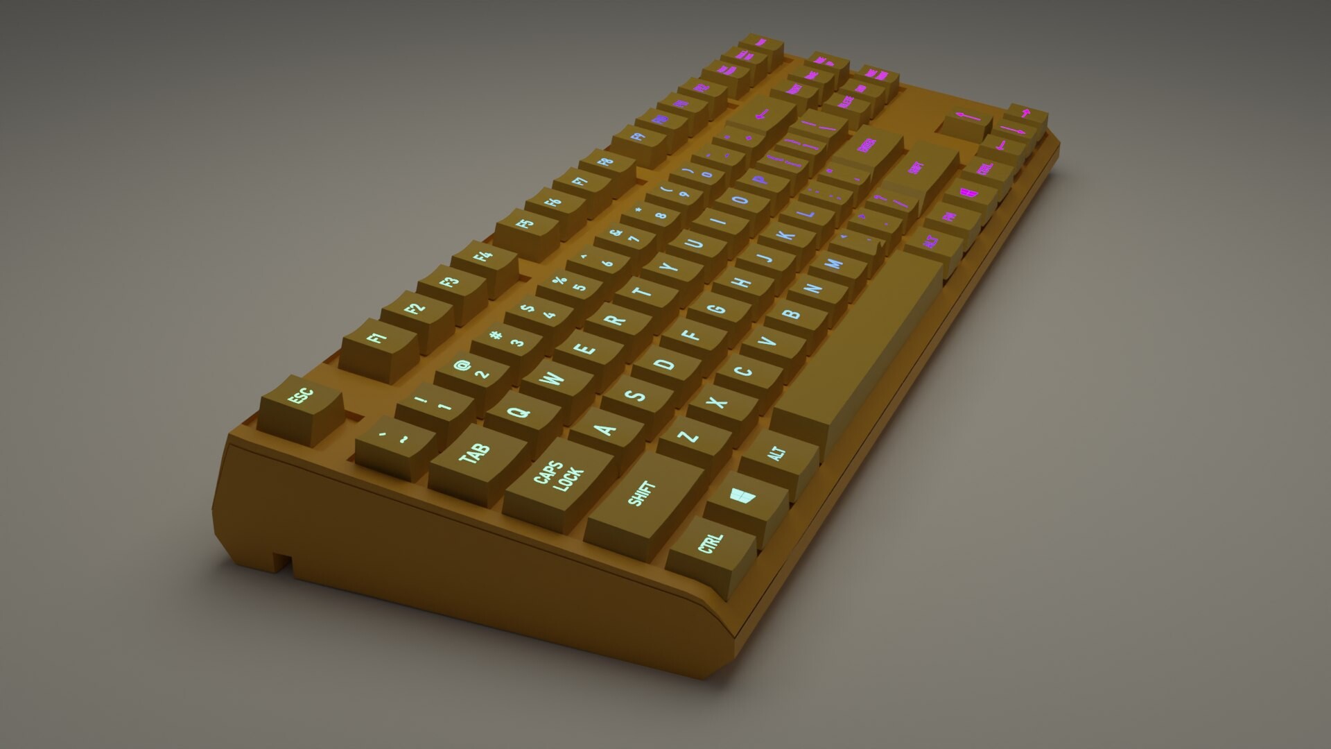 ArtStation - 3D KeyBoard