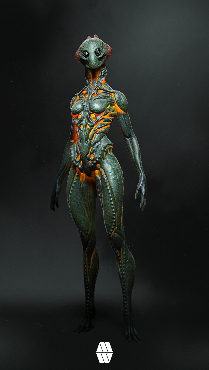 An Alien Emerges - 'Alien Female' Concept
