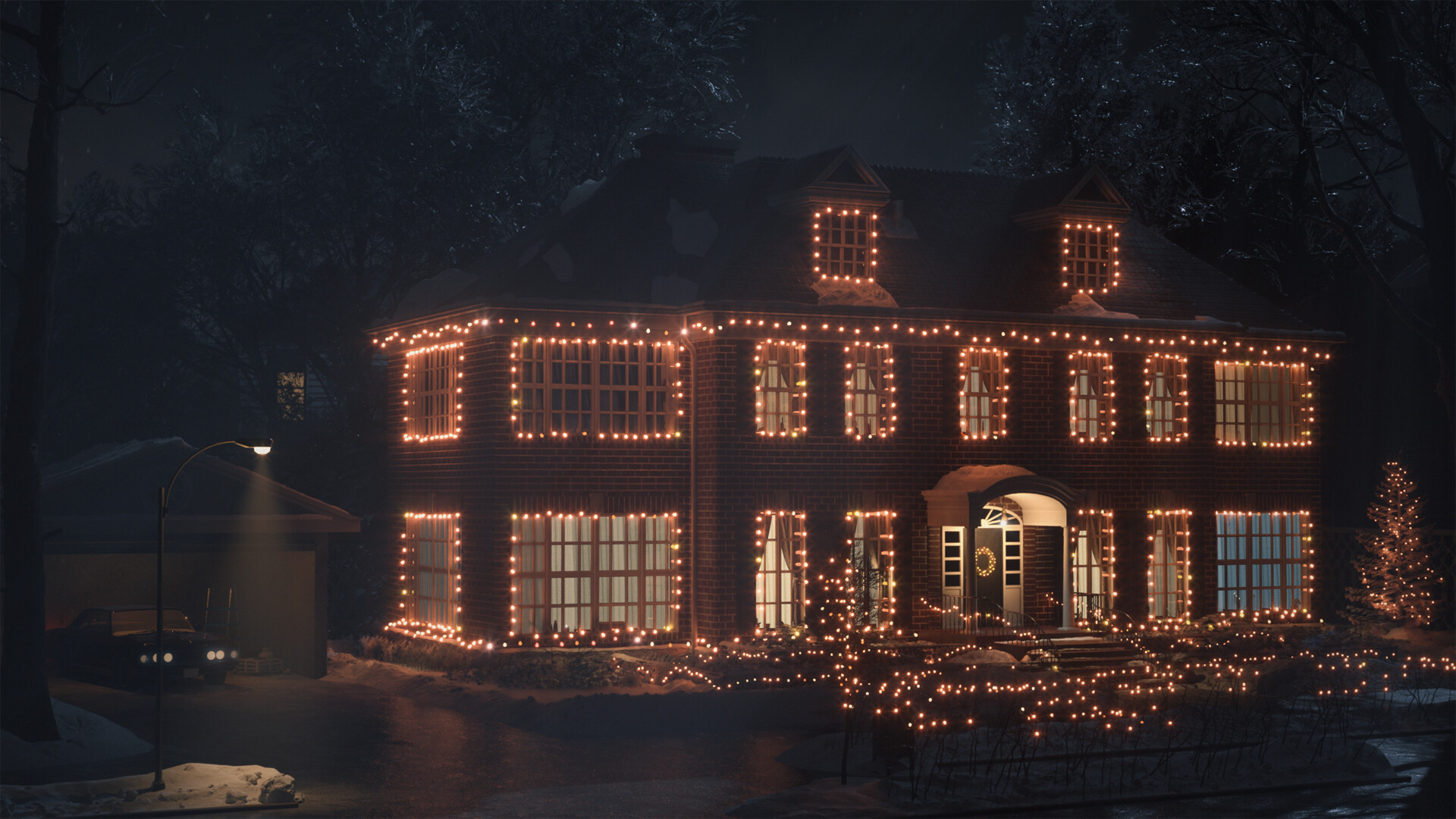 Home Alone House Wallpaper