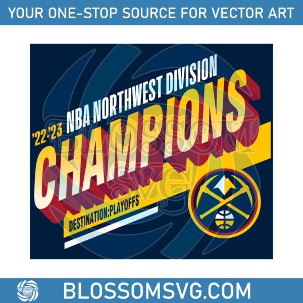 Denver Nuggets 2023 NBA Finals Champions Logo SVG File