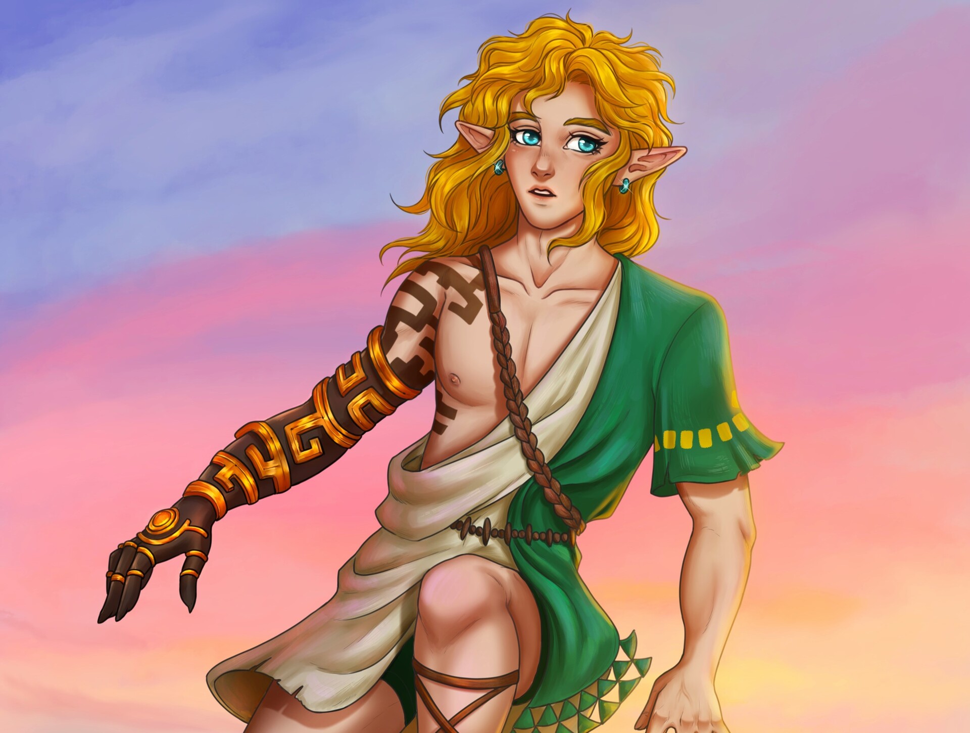 ArtStation - ZELDA TOTK Fanart - Link