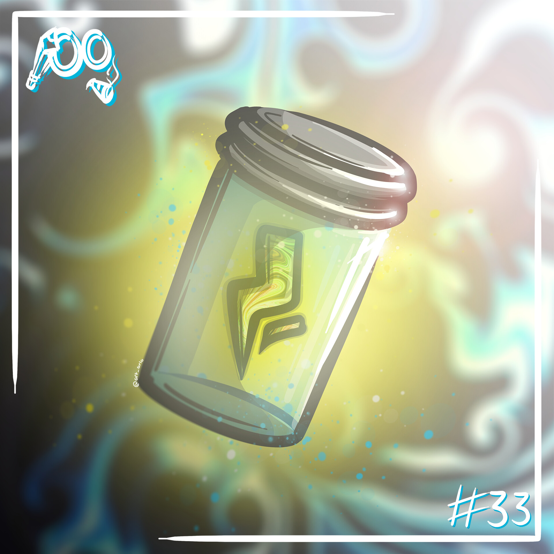 ArtStation Daily Doodle 33 "Lightning In A Bottle"