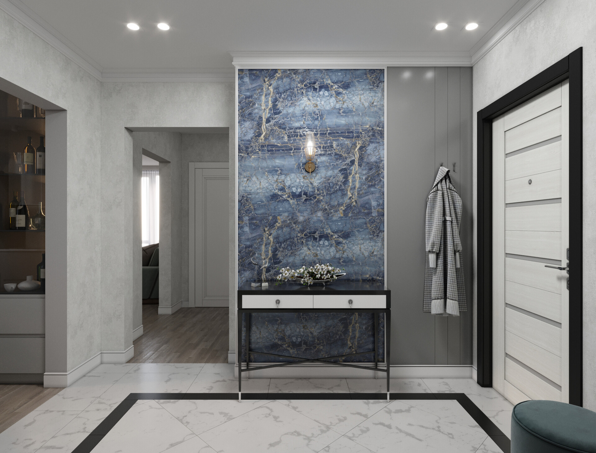 ArtStation - 3D Визуализация прихожей + панорама помещения 360