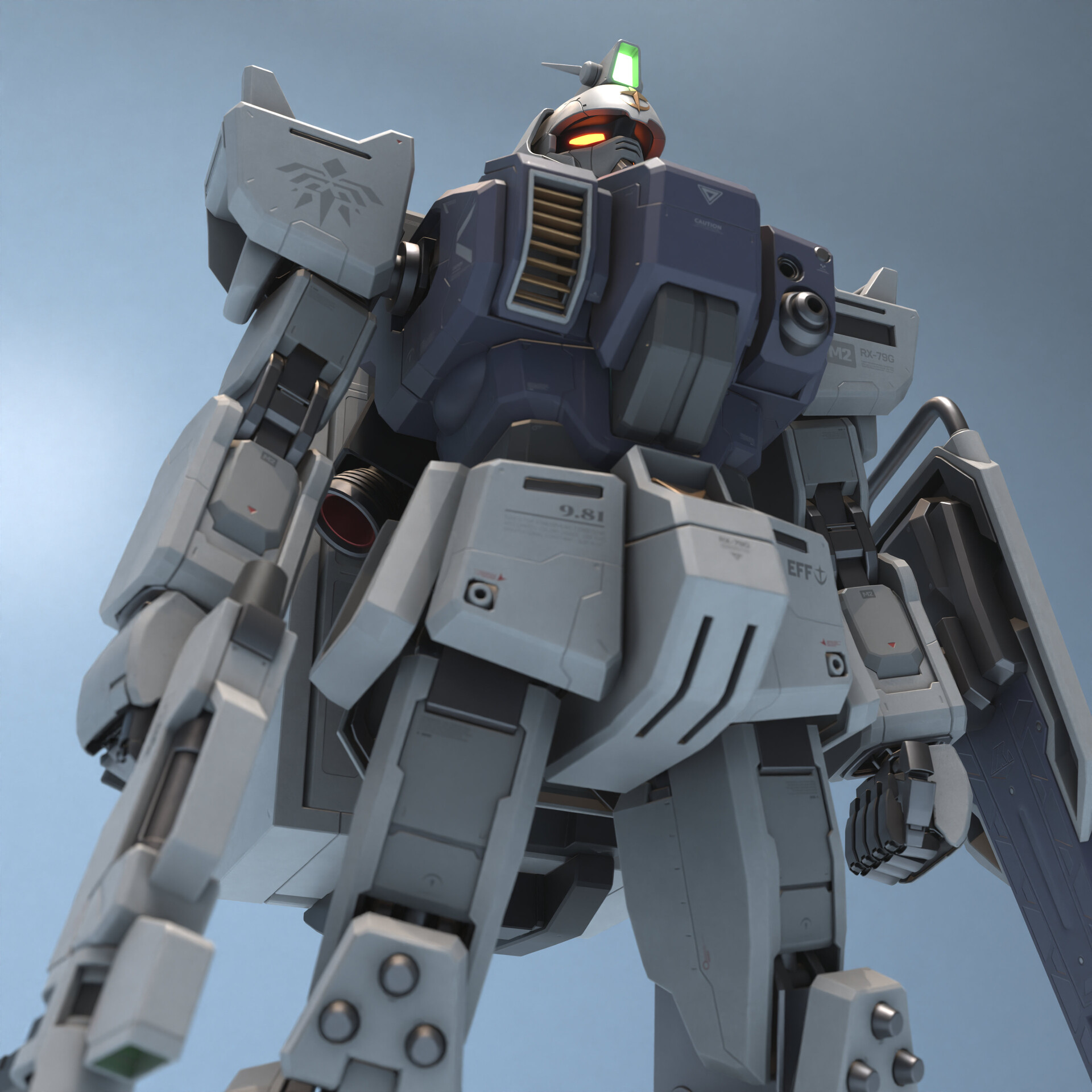 ArtStation - RX-79[G] - M2 Gundam (Project M)