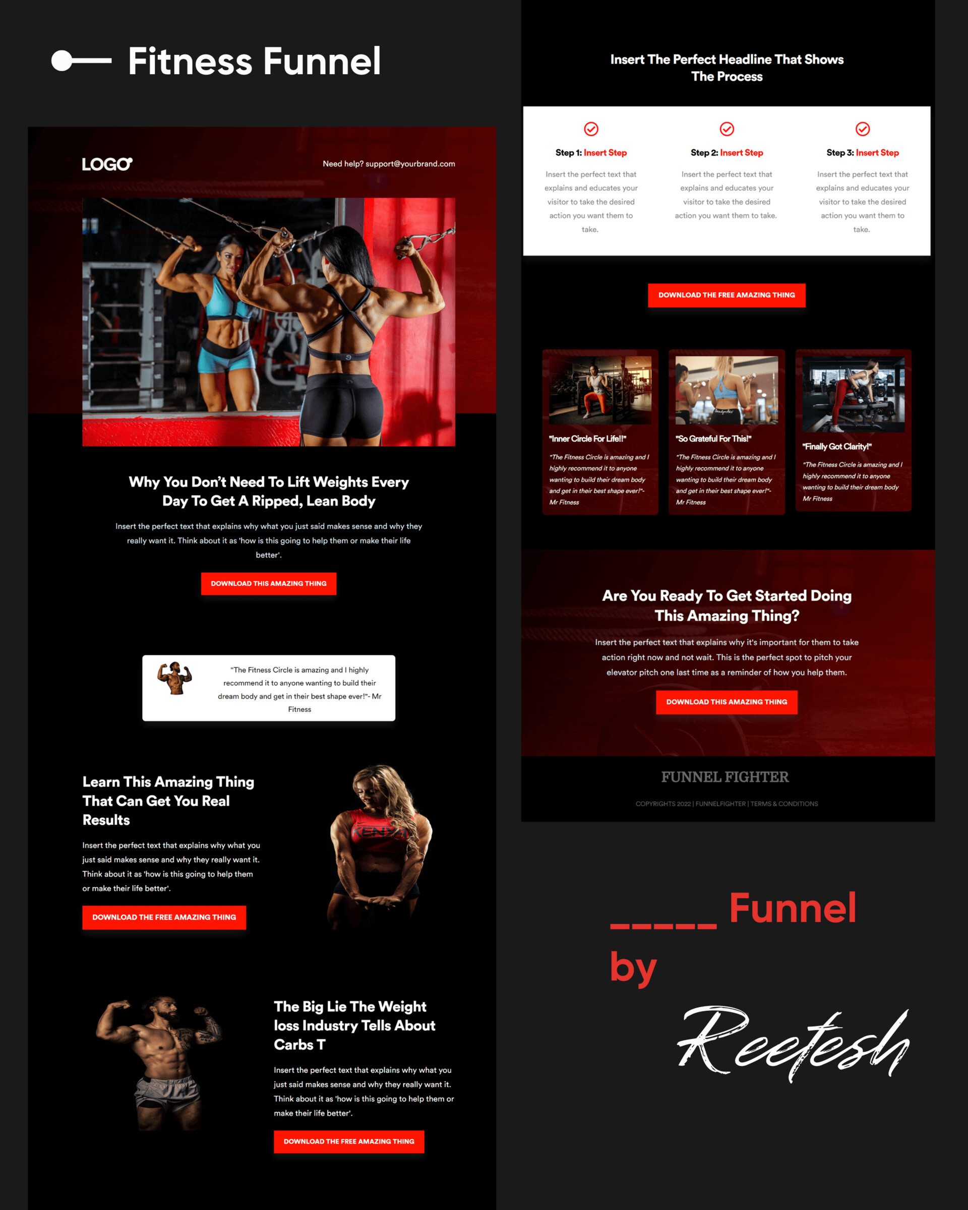 ArtStation Fitness Funnel Design