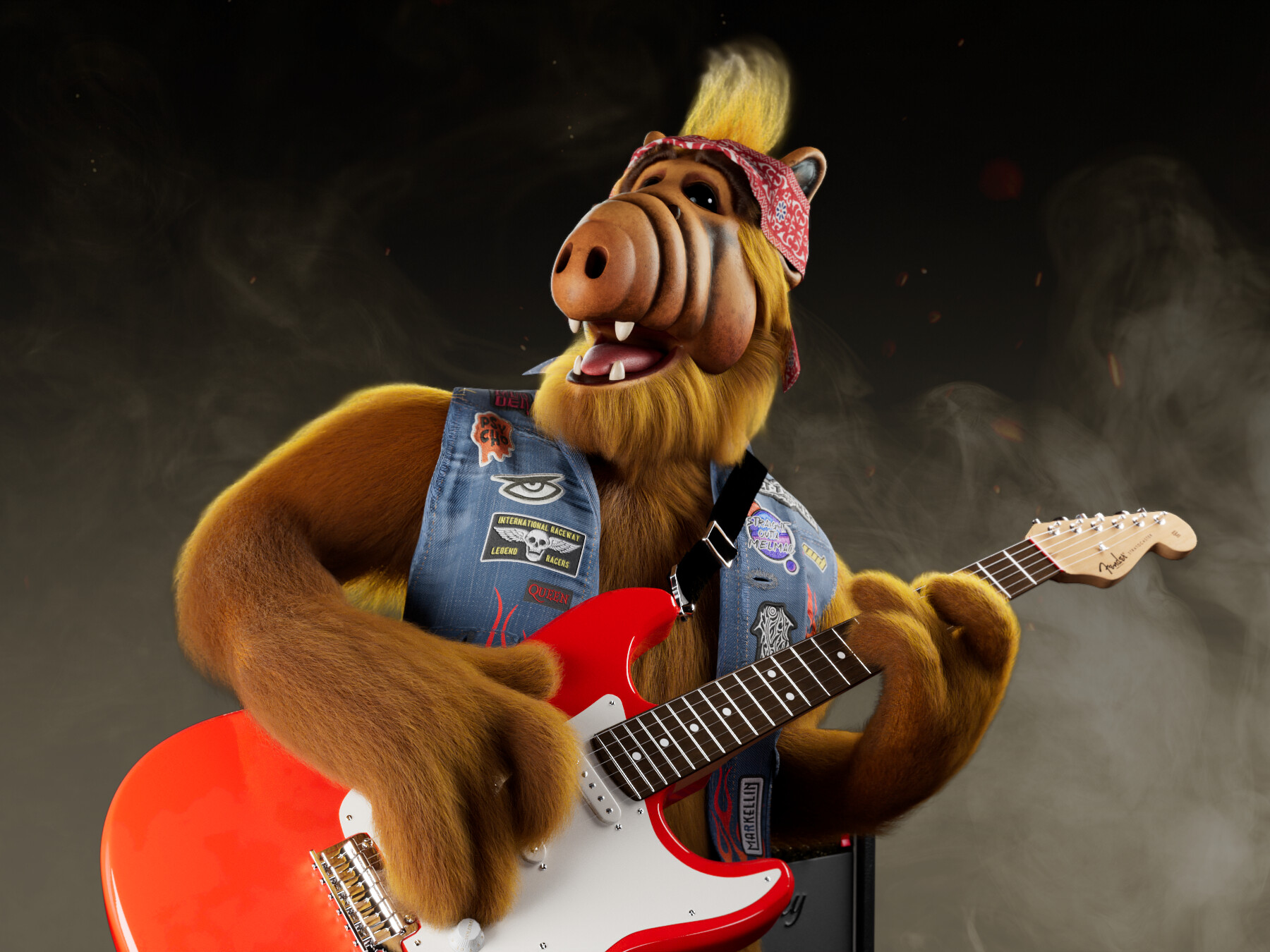 Murder brothers old time rock and roll alf playing guitar 