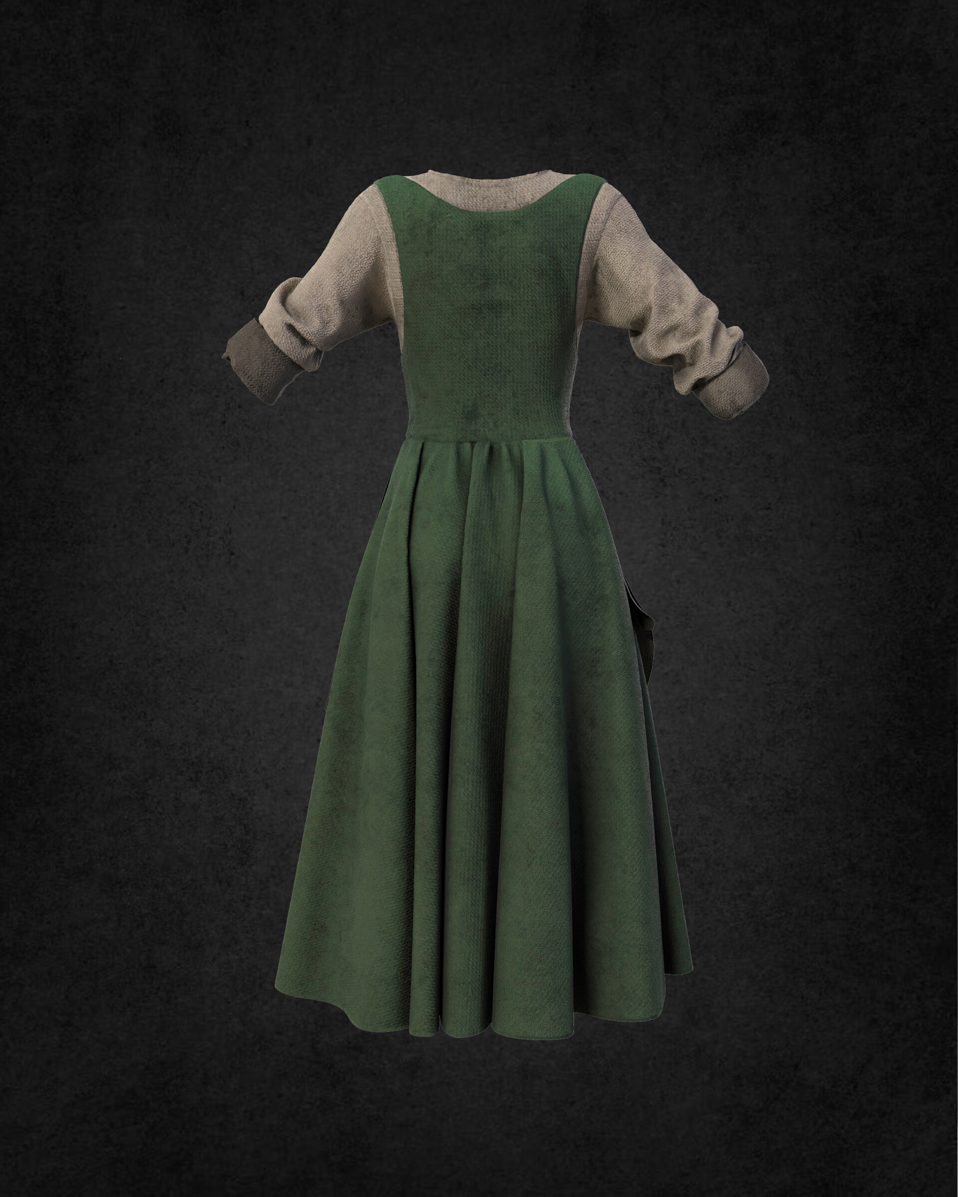 ArtStation - Medieval renaissance farmer girl dress