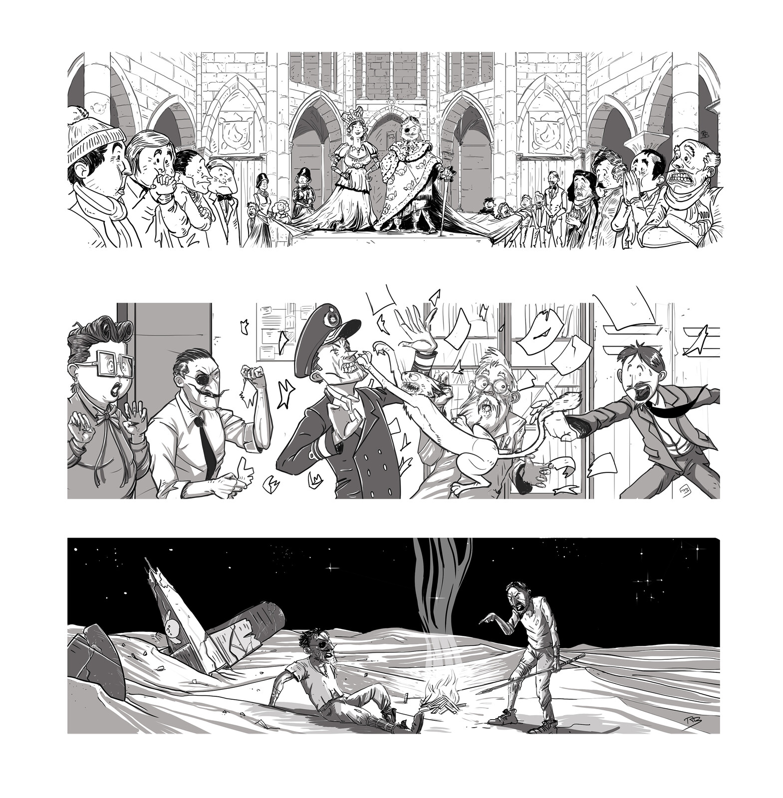 Aperçu - Je n'aime pas les grands.
Illustrations pour le roman "Je n'aime pas les grands" de Pierre Léauté