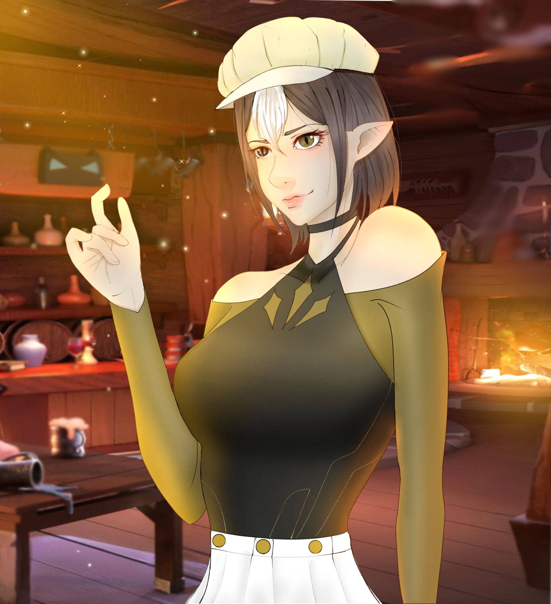ArtStation - elf in the tavern