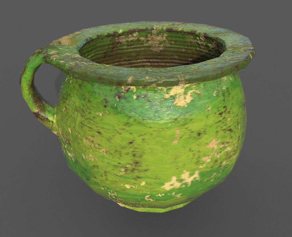 Render of a chamber pot.