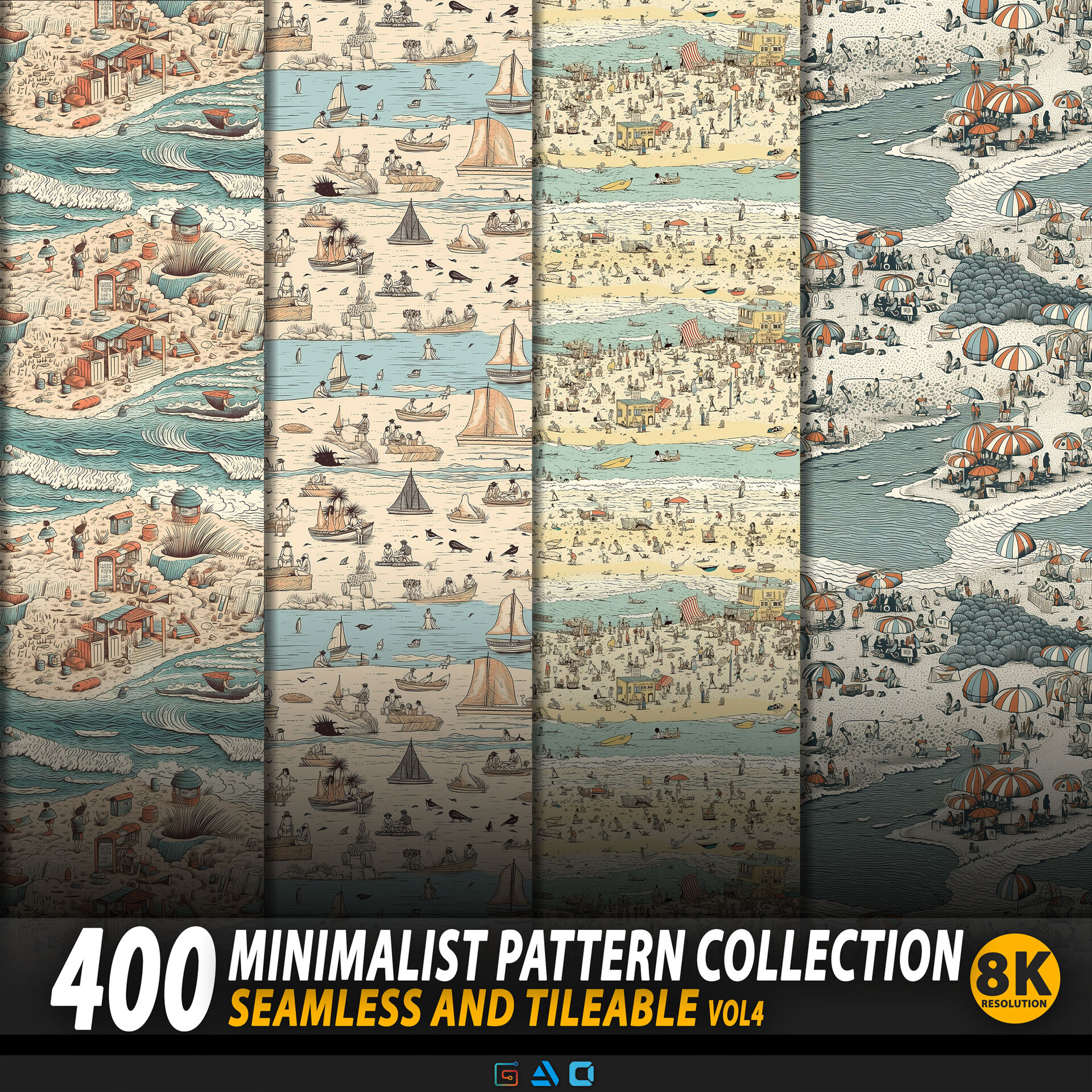 ArtStation - Minimalist Pattern Collection | Vol4 | 8K Res