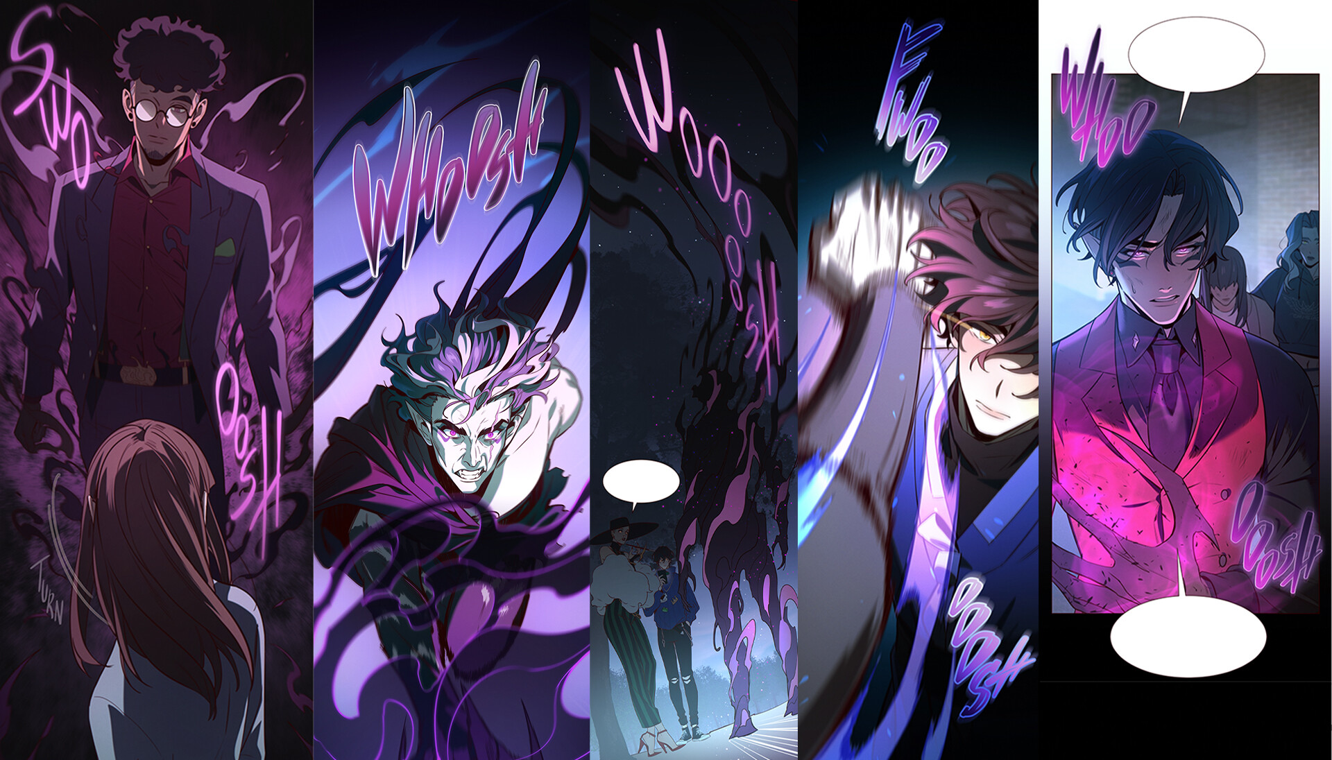 Ganna Green - Lettering for "The Last Bloodline" Webtoon series (ep. 1-25)