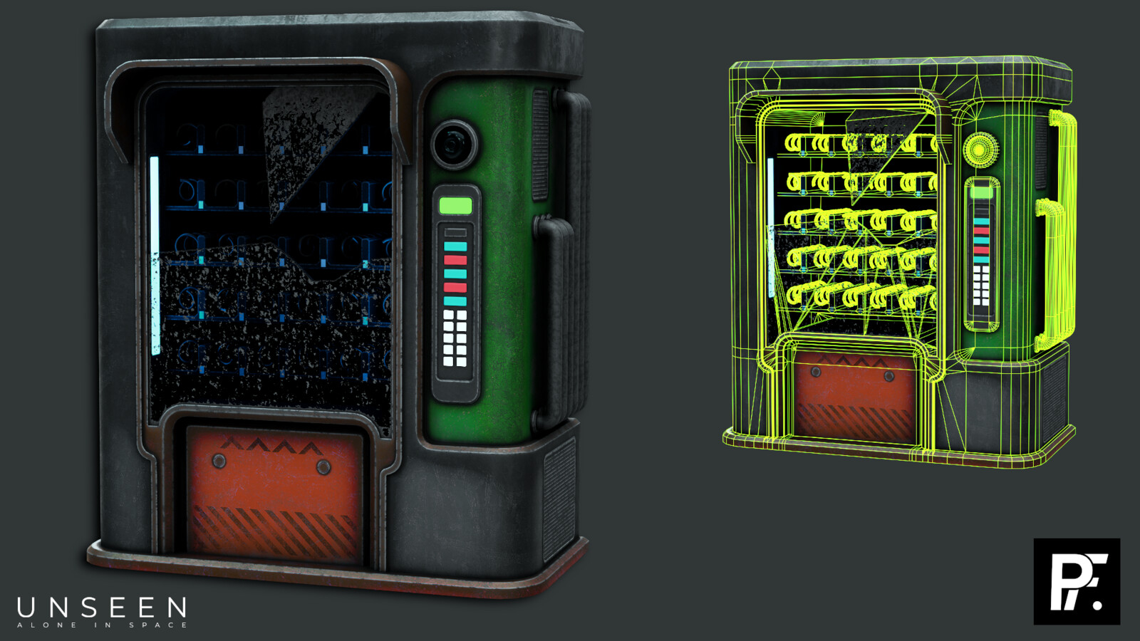 A vending machine found in the shopping area