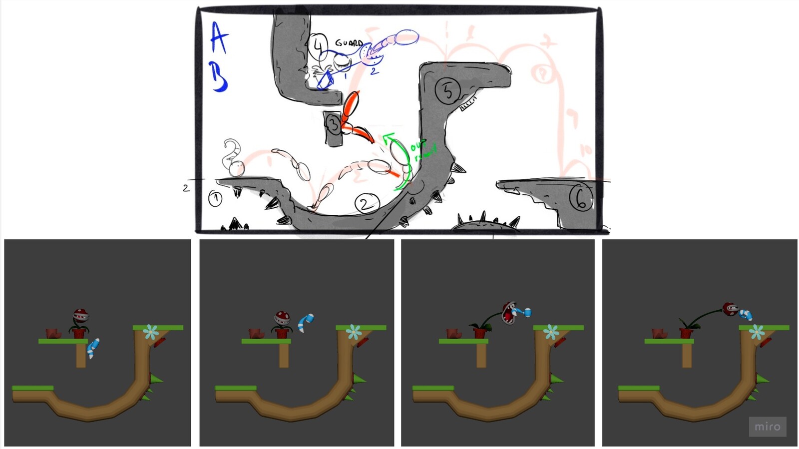 Attack 1, sketch vs Maya