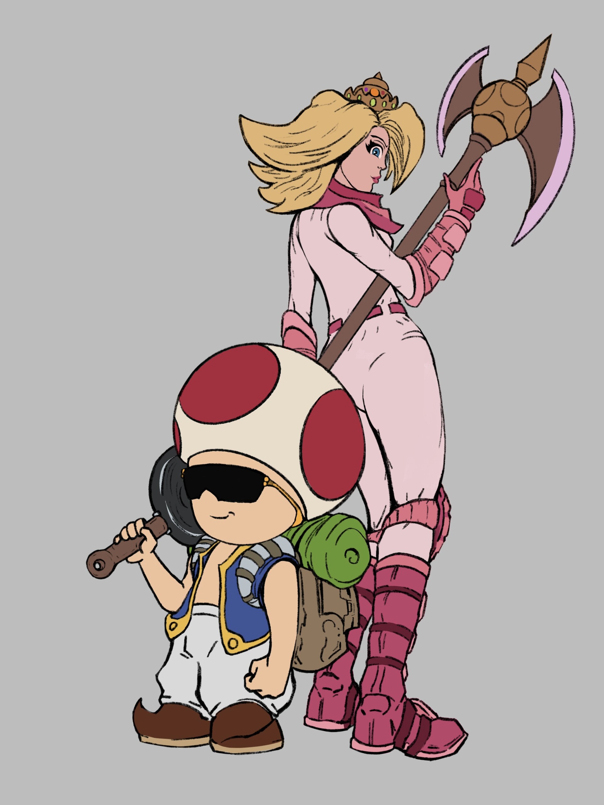 ArtStation - Princess Peach and Toad