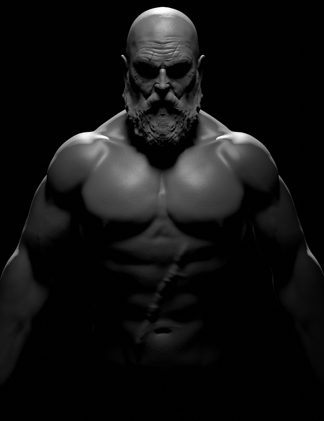 ArtStation Kratos sculpt