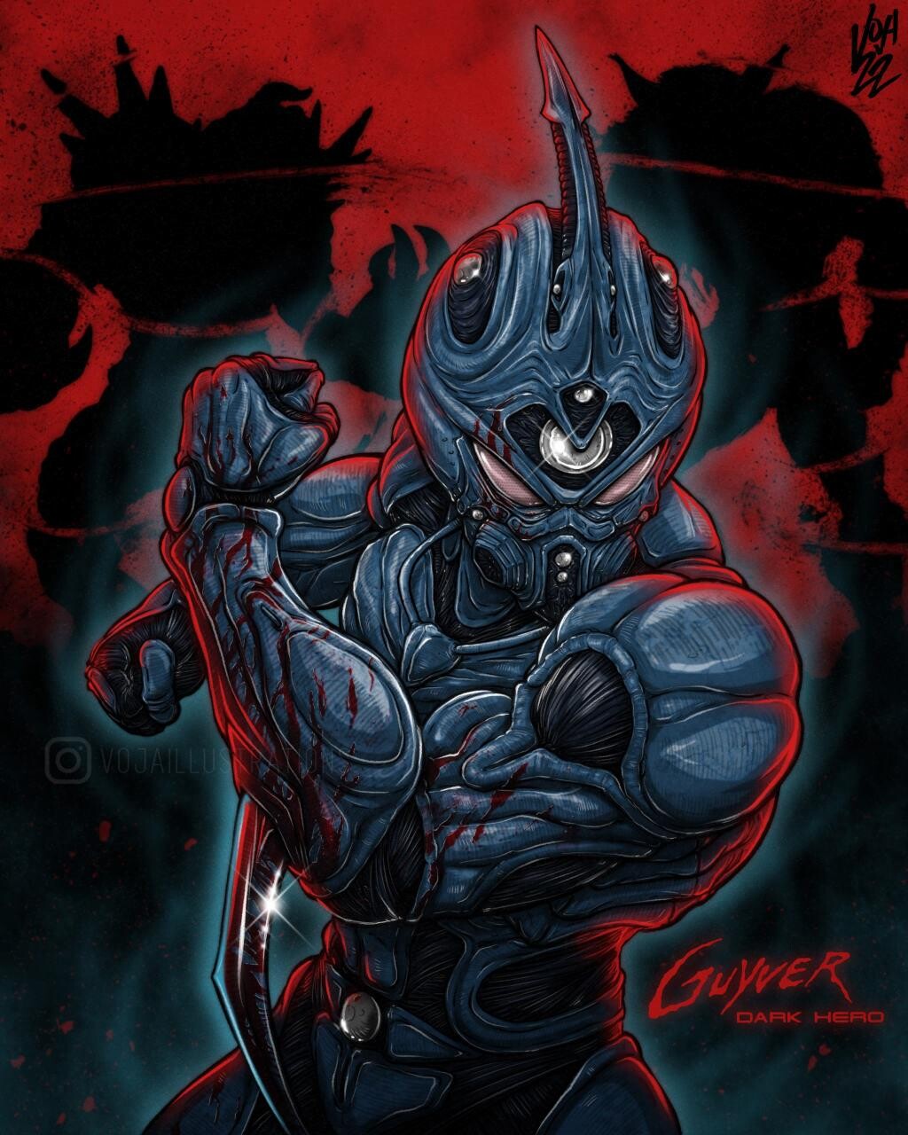 ArtStation - Guyver Dark Hero Fan Art - Embracing the Shadows