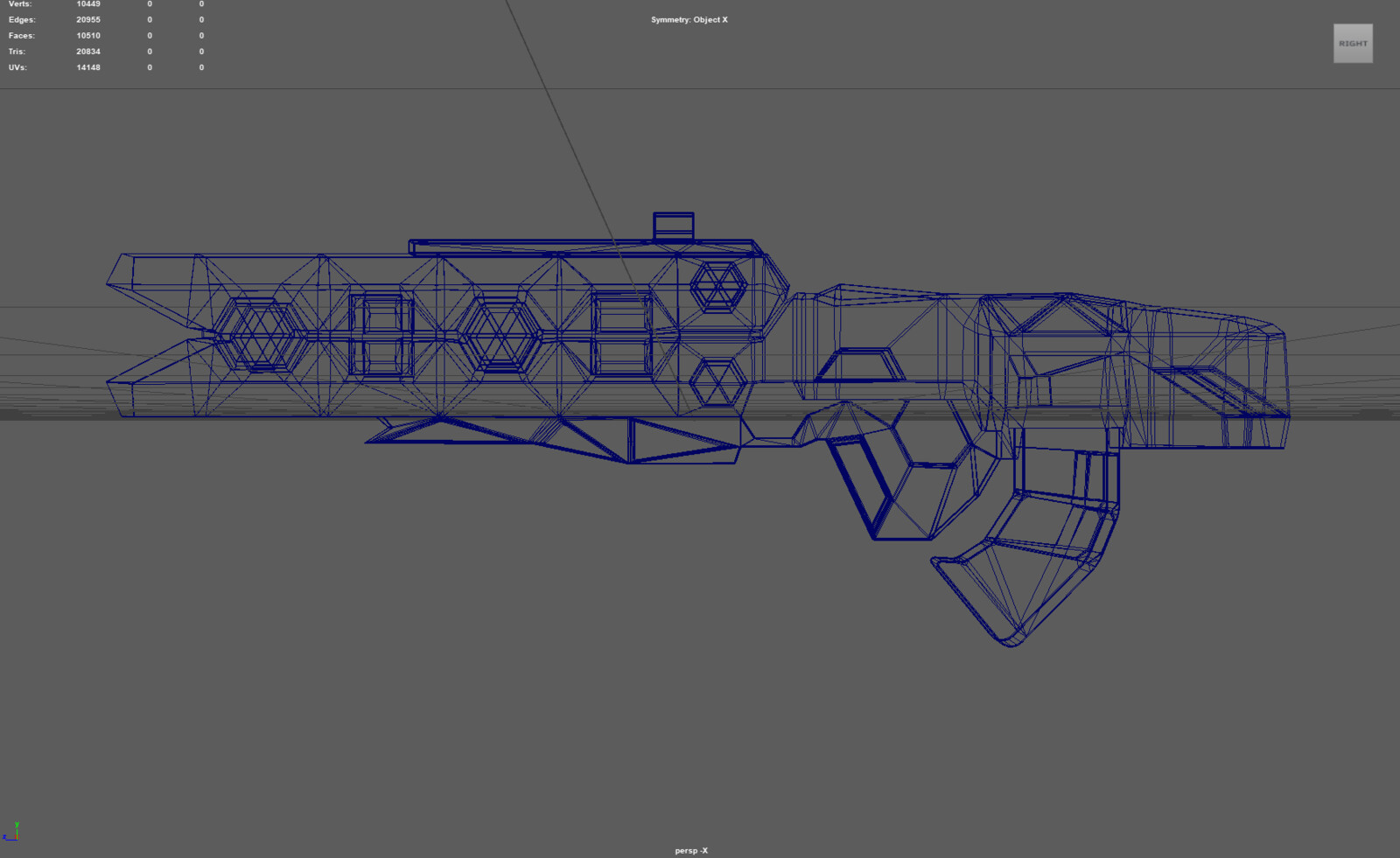 High Poly Wireframe