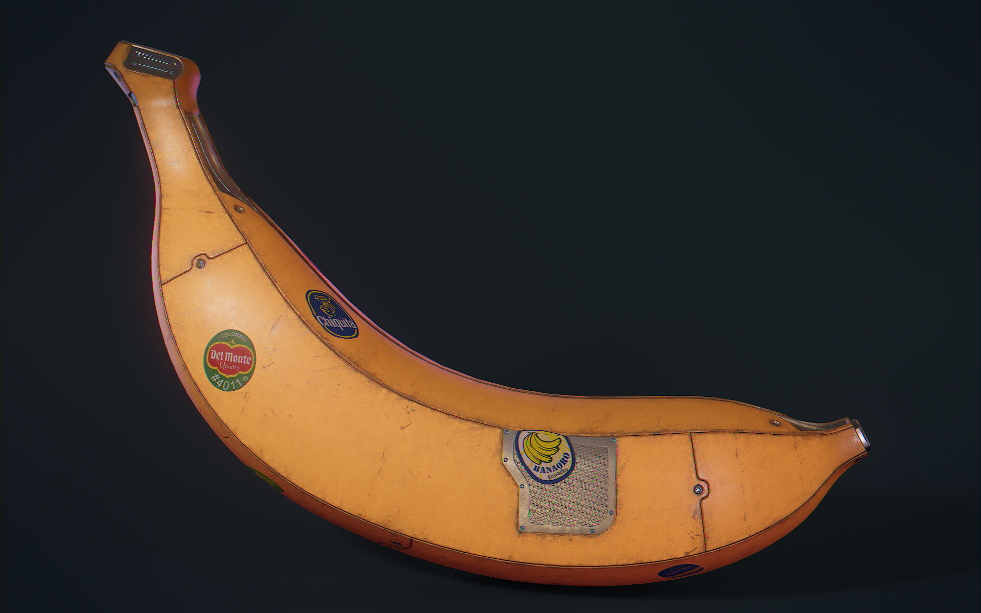 ArtStation Scifi Banana Hard Surface, Texture Study