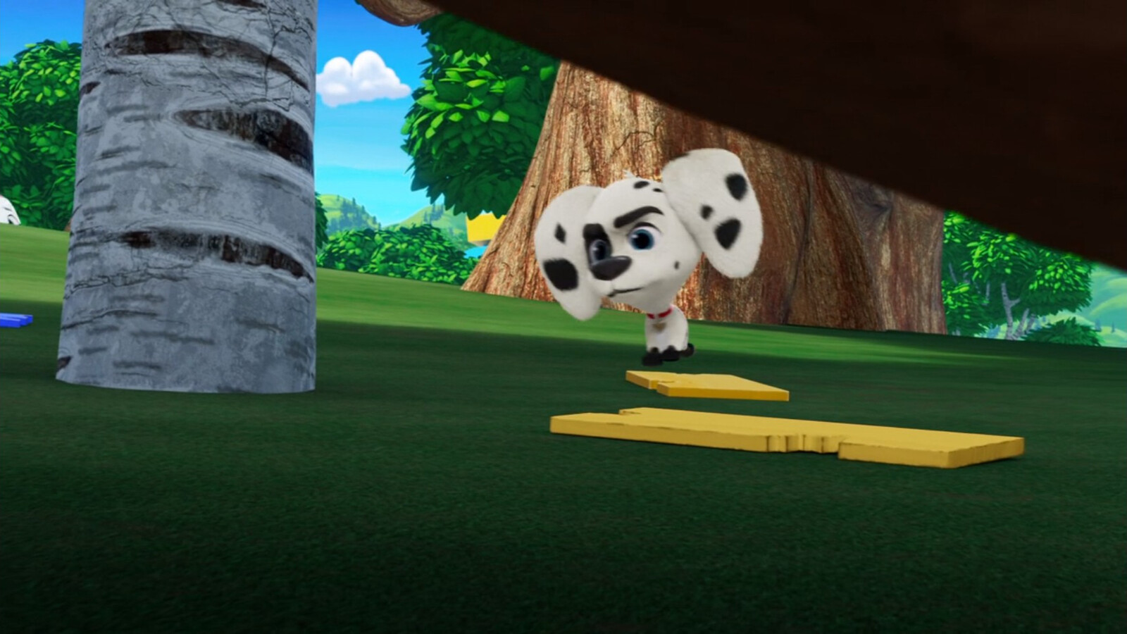 I modeled the wood pieces