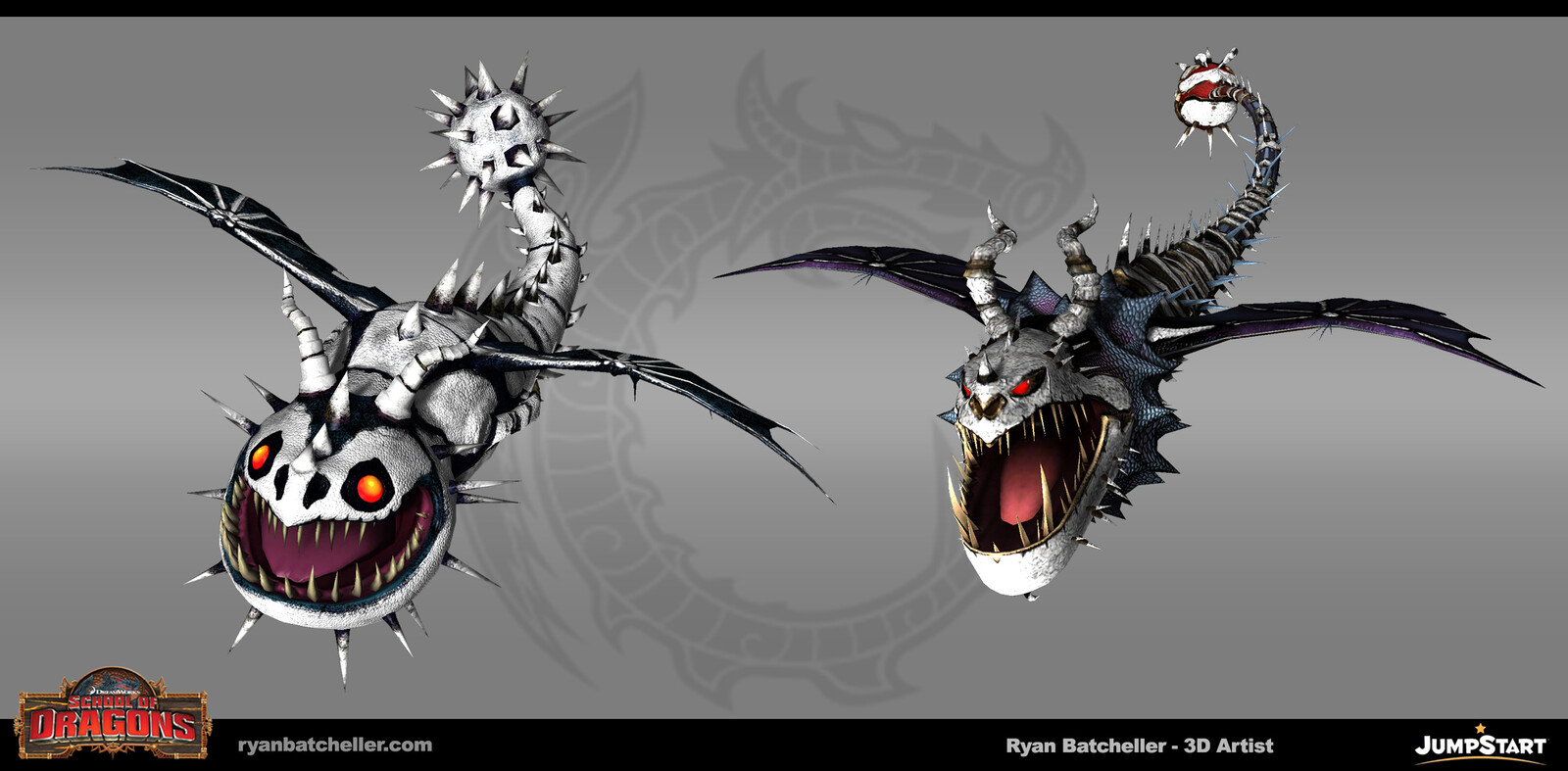 Humbanger and GraveKnapper dragons Dreadfall Bone skins