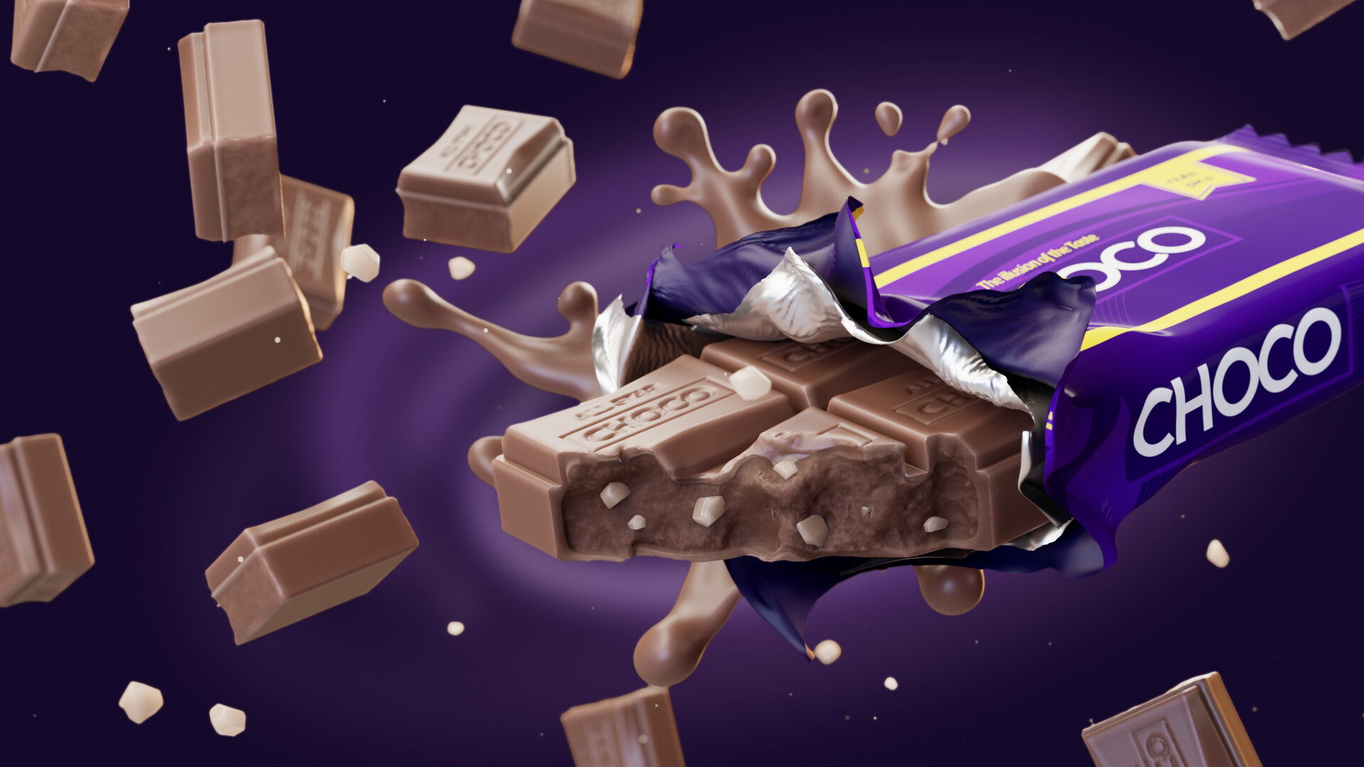 ArtStation - Choco Chocolate - 3D Product modeling