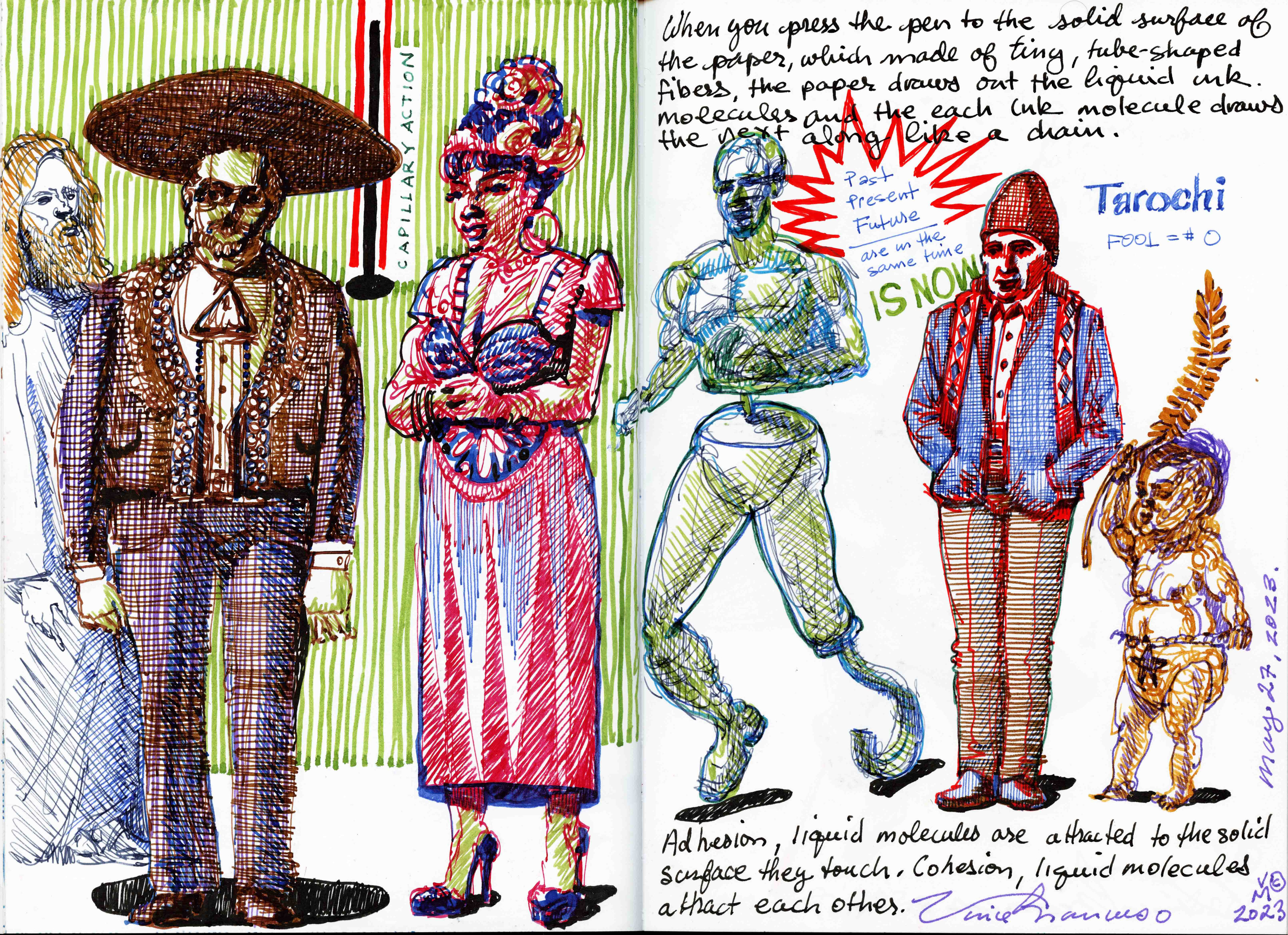MAY 27,2023, Todays cast of characters and the study of Capillary action.