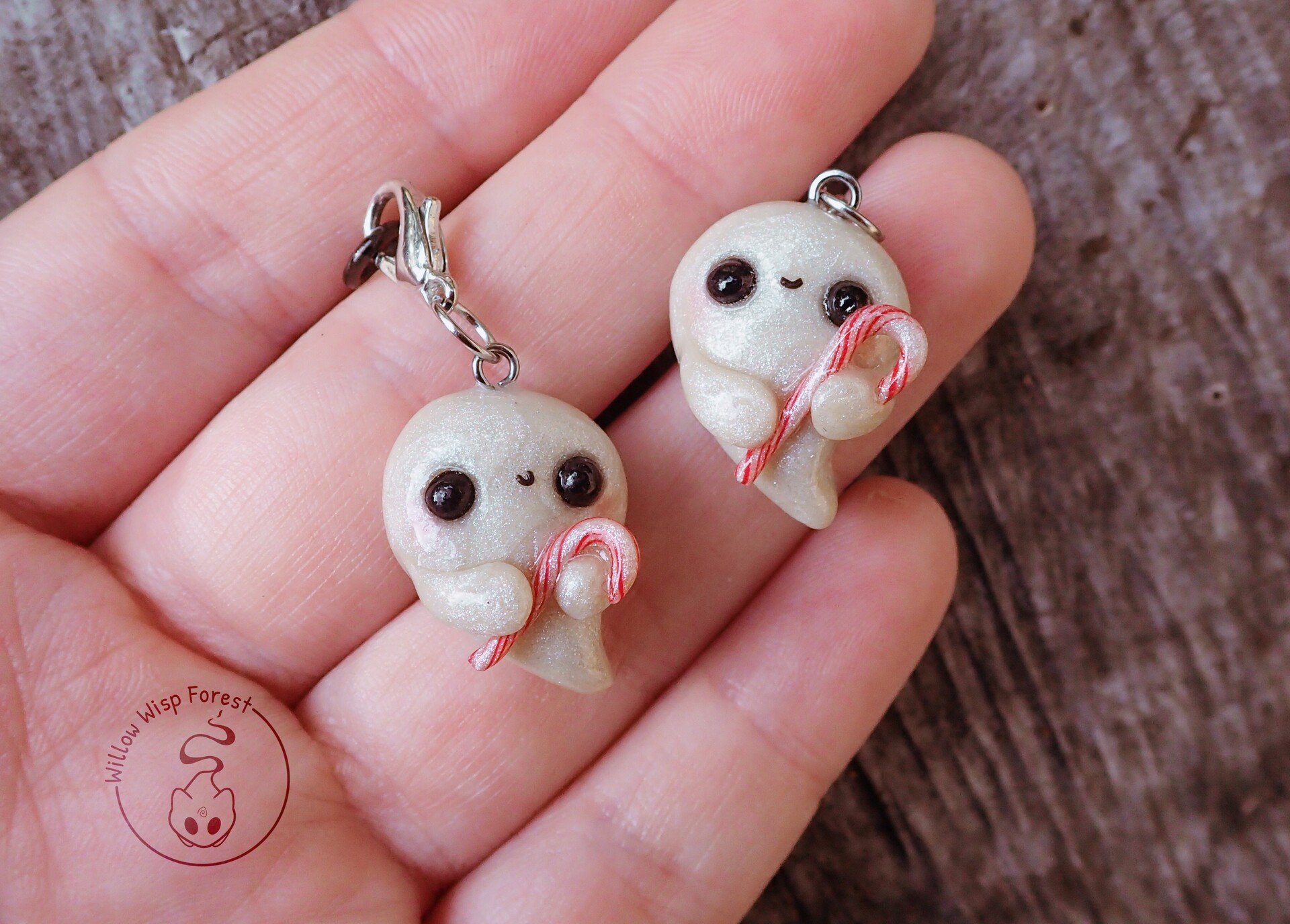 Cold Porcelain Ghost Charms · A Clay Character Charm · Art on Cut Out + Keep