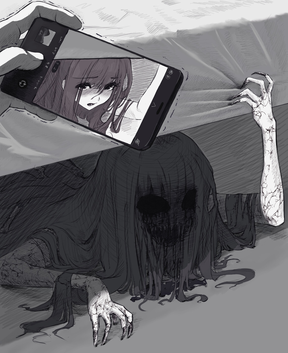 ArtStation Monster under the bed（Doodle