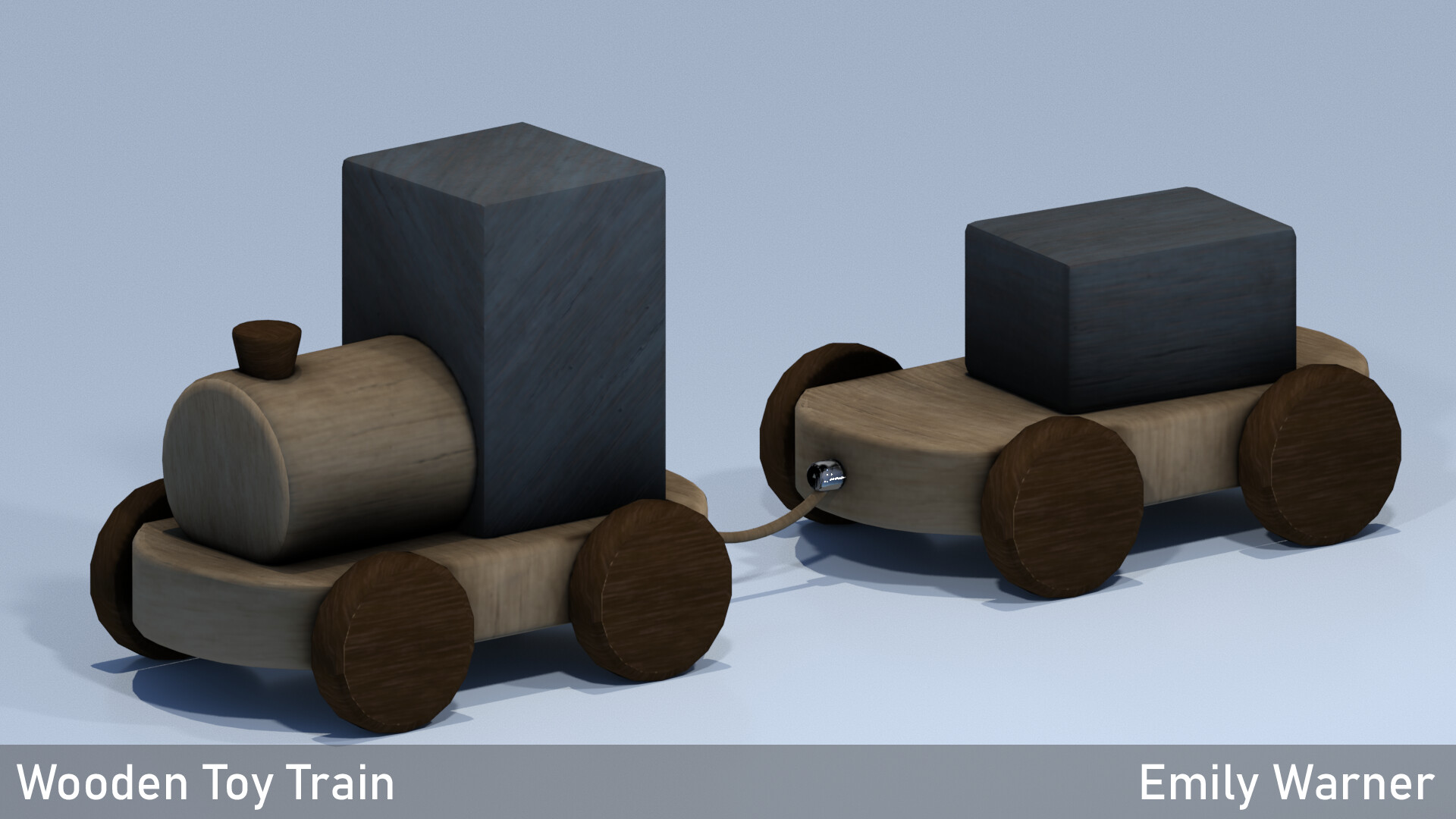 ArtStation Wooden Block Toy Train