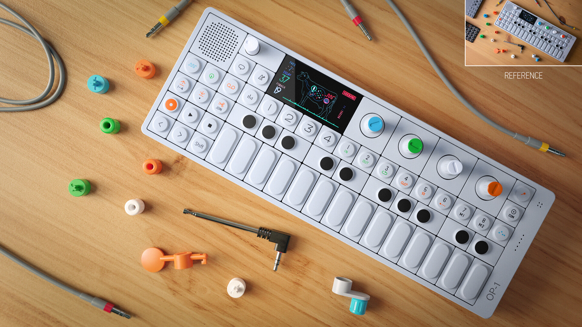 ArtStation - Teenage Engineering OP-1 Portable Synthesizer