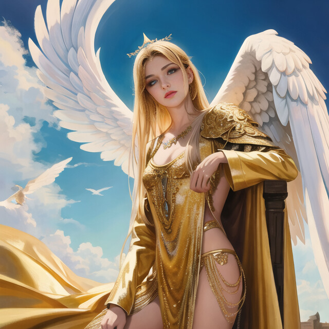 ArtStation - Rose Gold Angel Wings