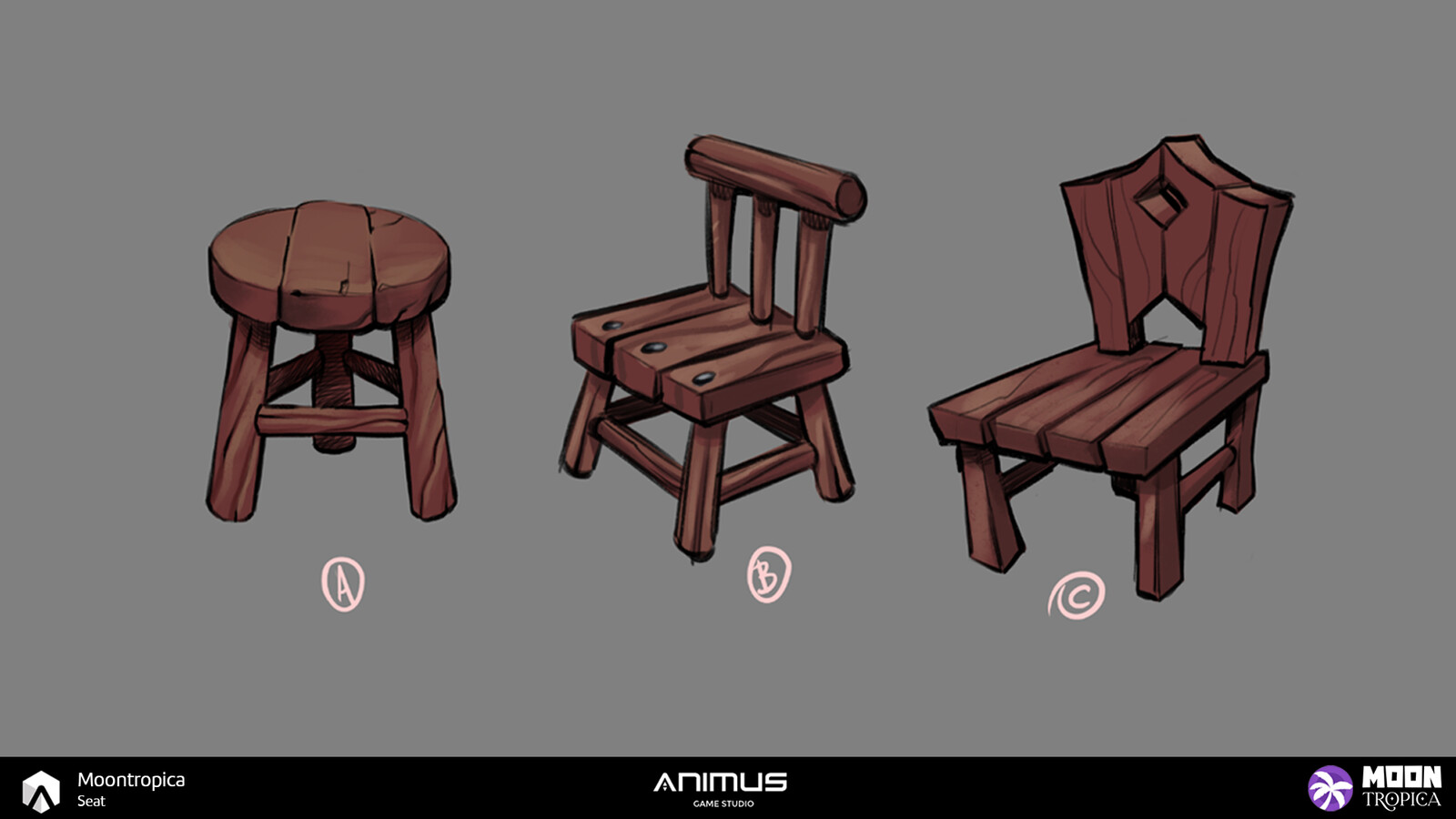 Bench and chairs Concept Art