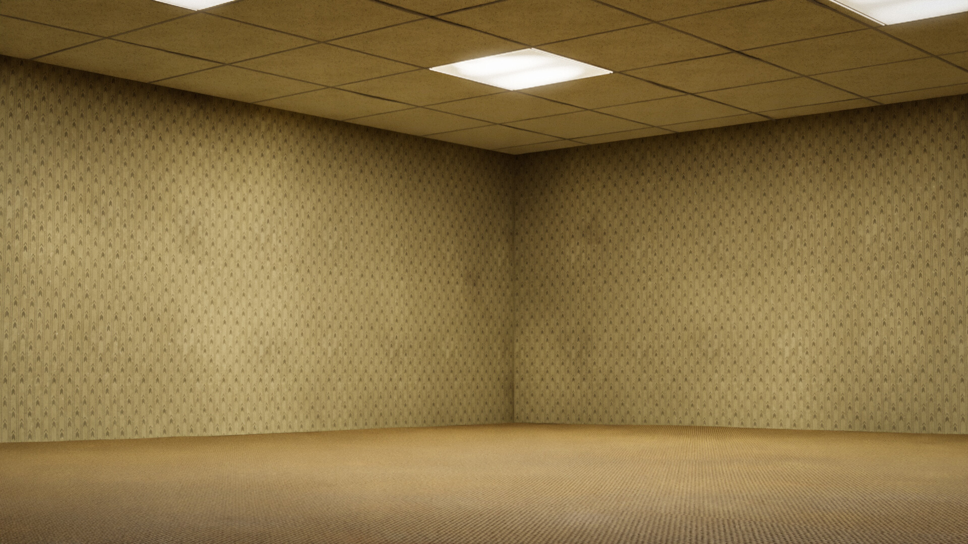 Backrooms With Baked Textures - Download Free 3D model by Huuxloc